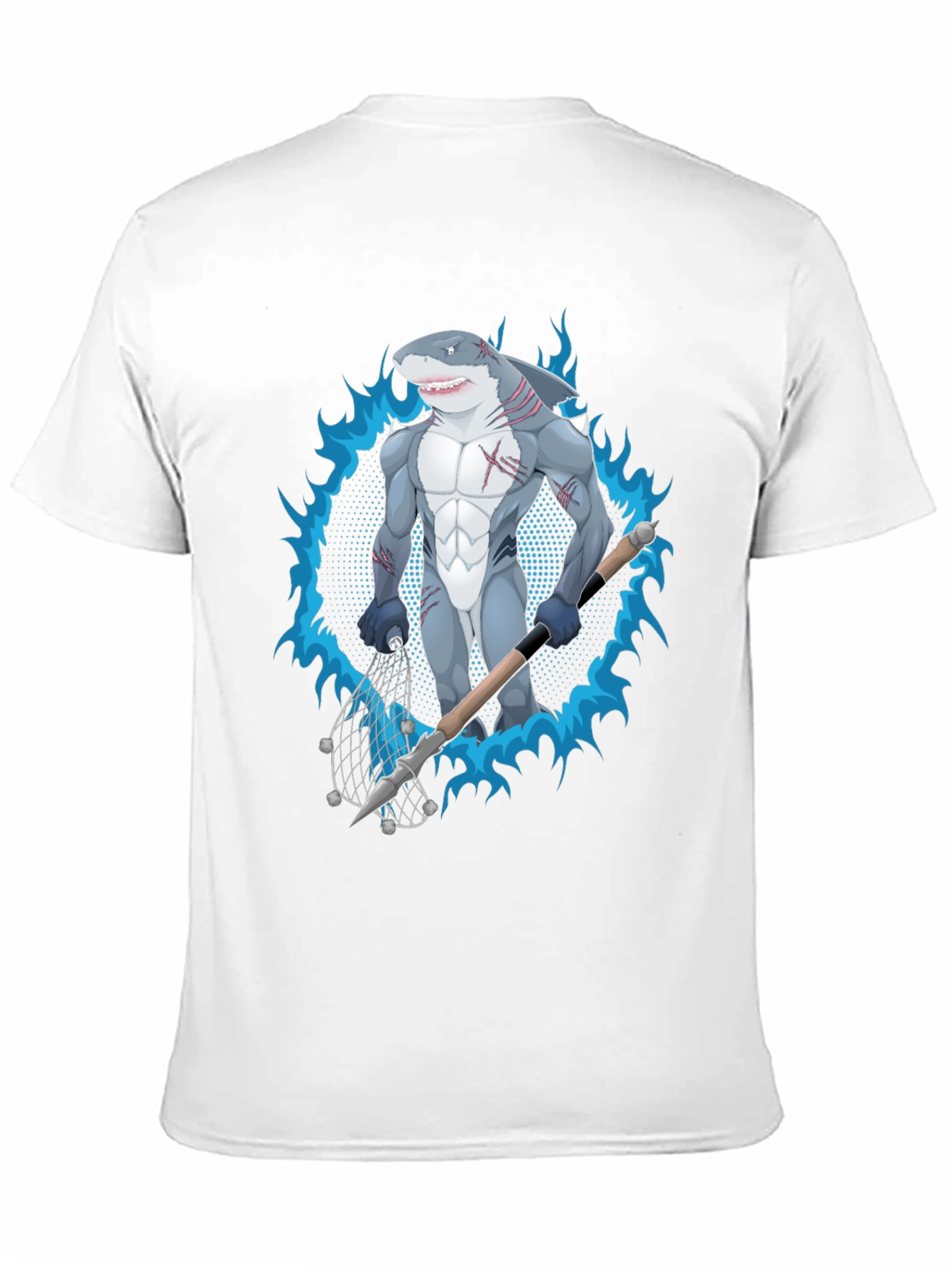 Shark Hunter Graphic Tee - Black Cotton