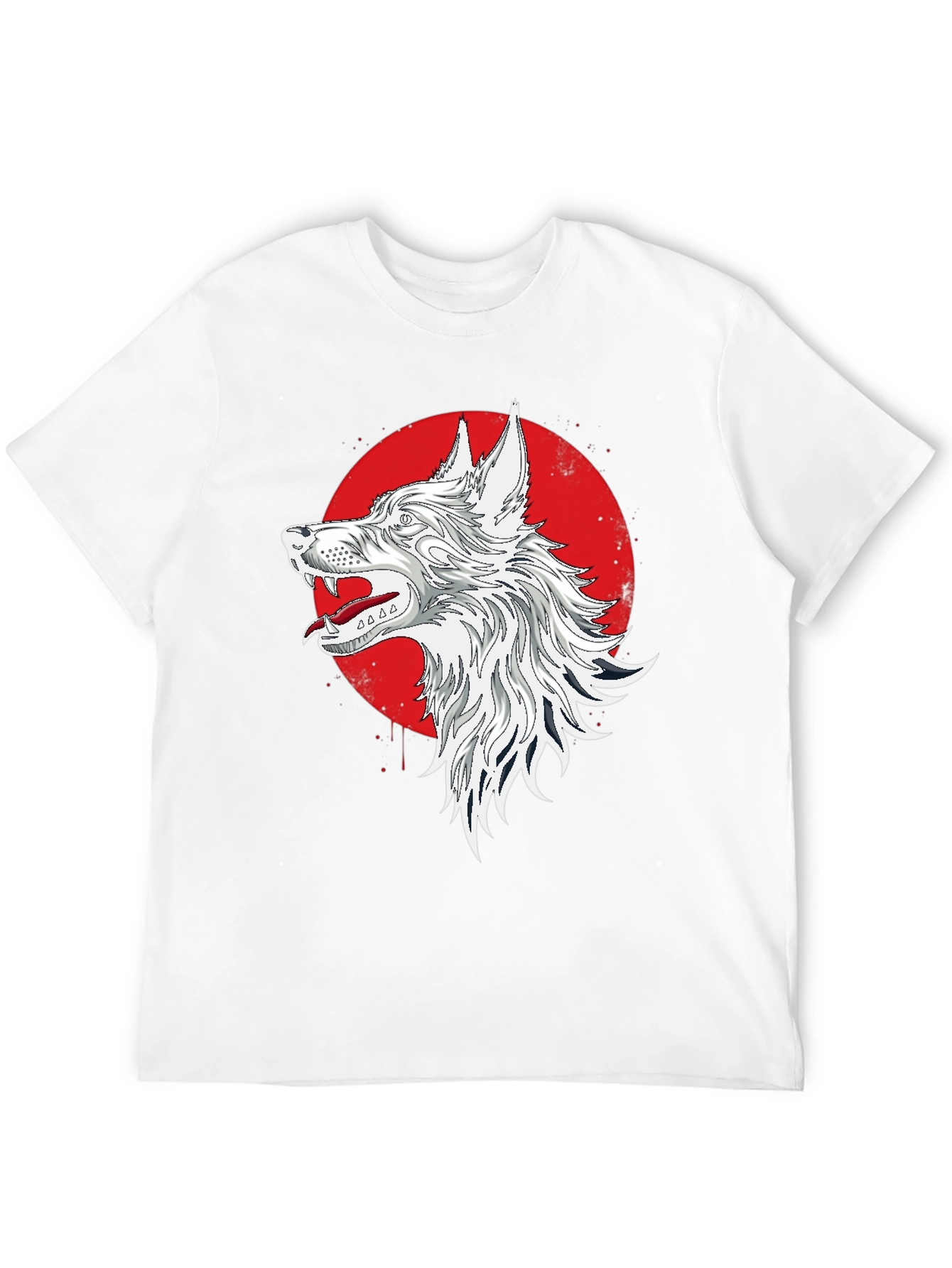 Wolf Graphic T-Shirt - Mens Black Tee