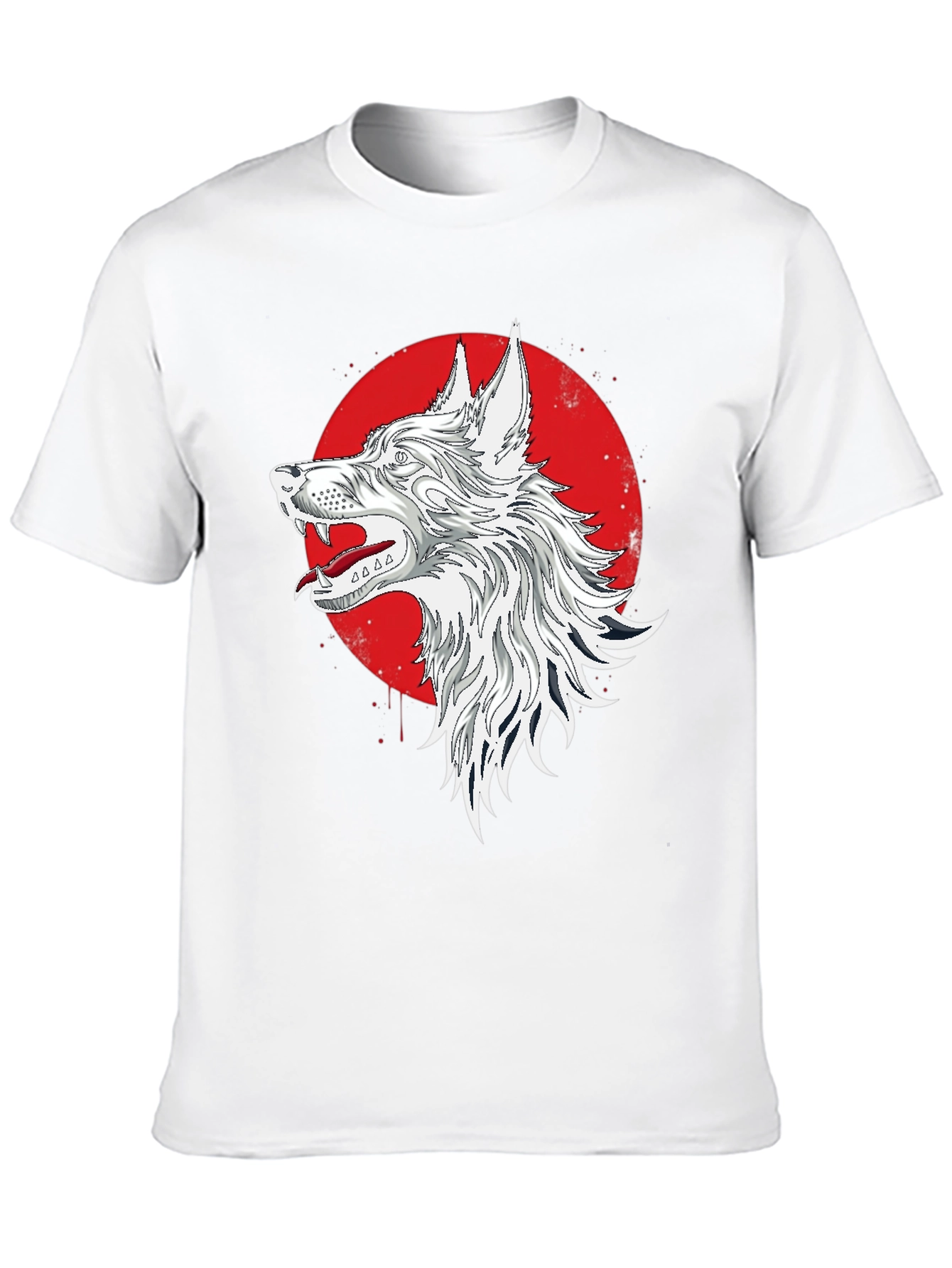 Wolf Graphic T-Shirt - Mens Black Tee
