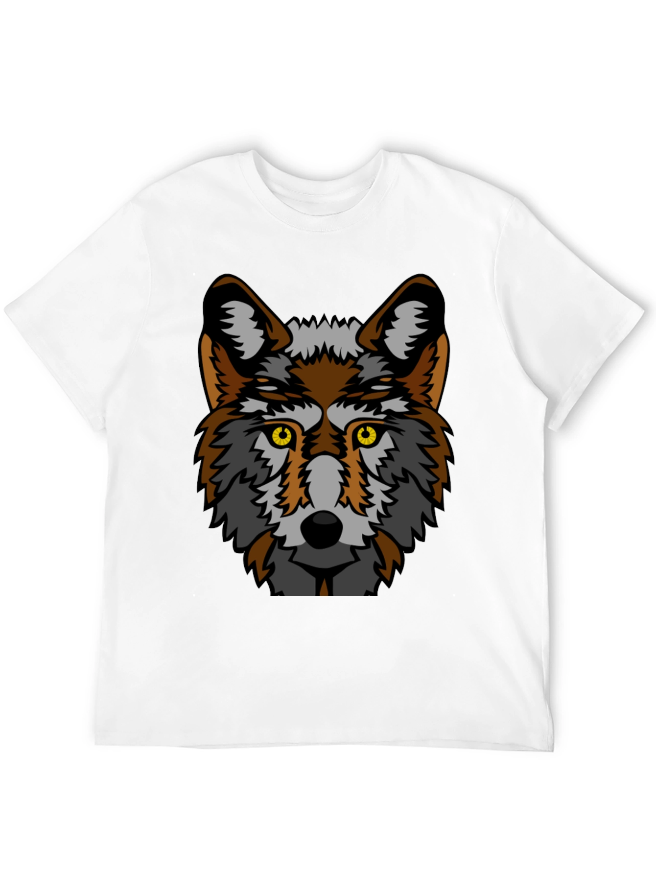 Wolf Graphic Black T-Shirt - Unisex Cool Animal Tee