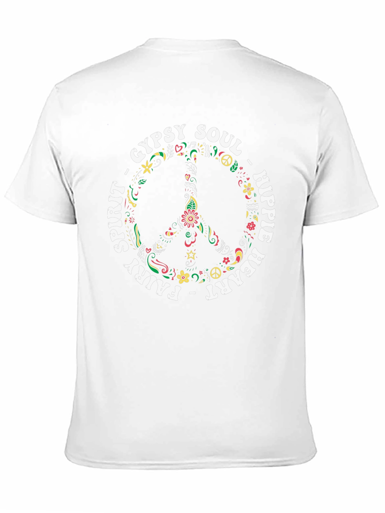 Gypsy Soul Hippie Heart Peace Sign T-Shirt
