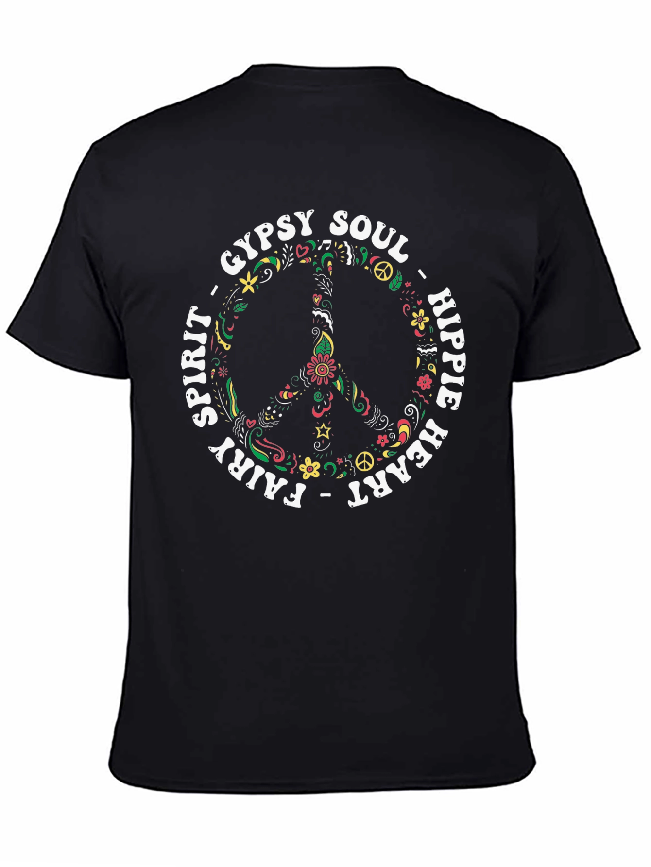 Gypsy Soul Hippie Heart Peace Sign T-Shirt