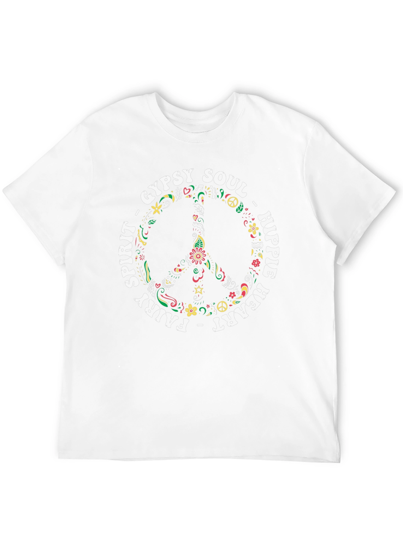 Gypsy Soul Hippie Heart Peace Sign T-Shirt