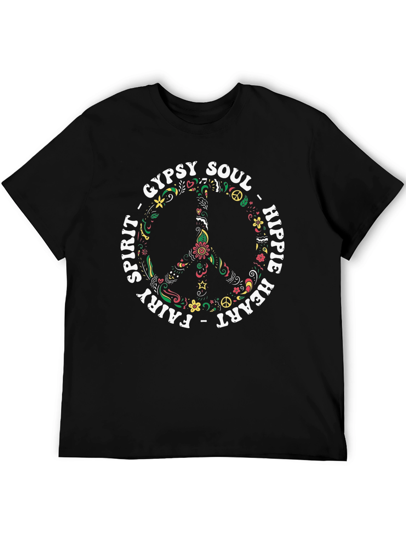 Gypsy Soul Hippie Heart Peace Sign T-Shirt
