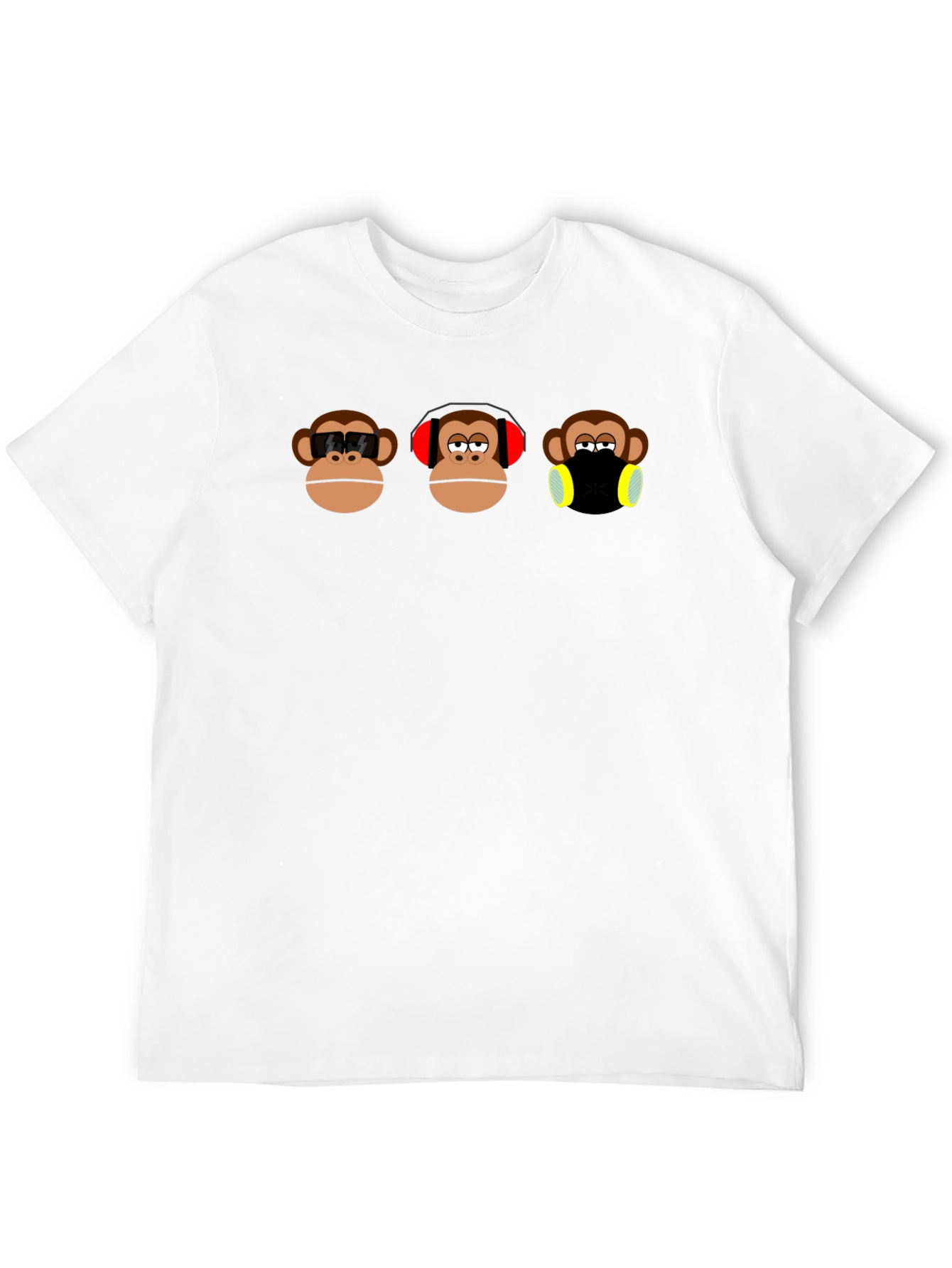 Hear See Speak No Evil Monkey Graphic Tee