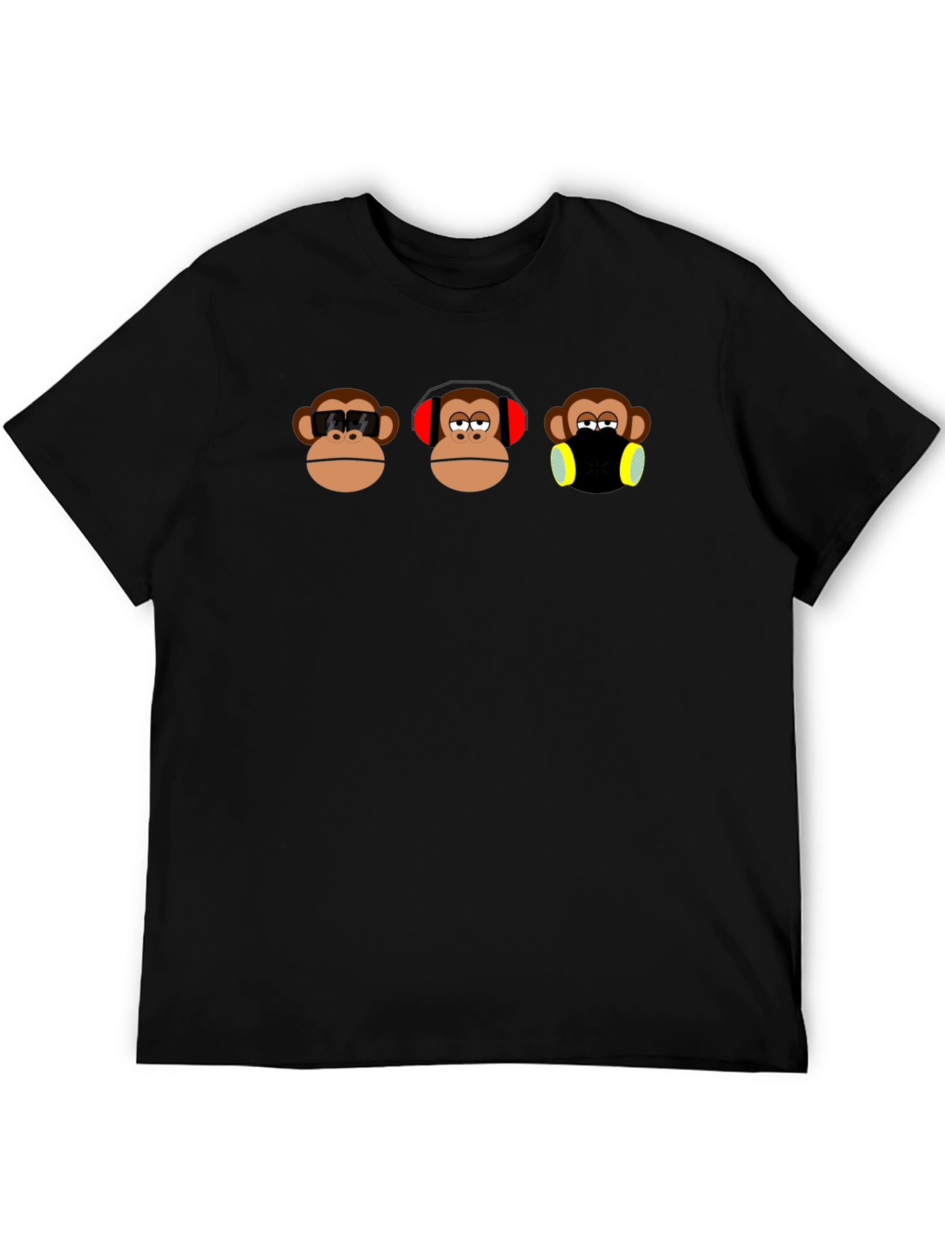 Hear See Speak No Evil Monkey Graphic Tee