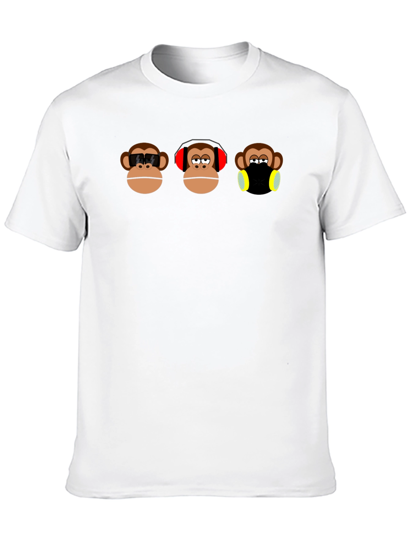 Hear See Speak No Evil Monkey Graphic Tee