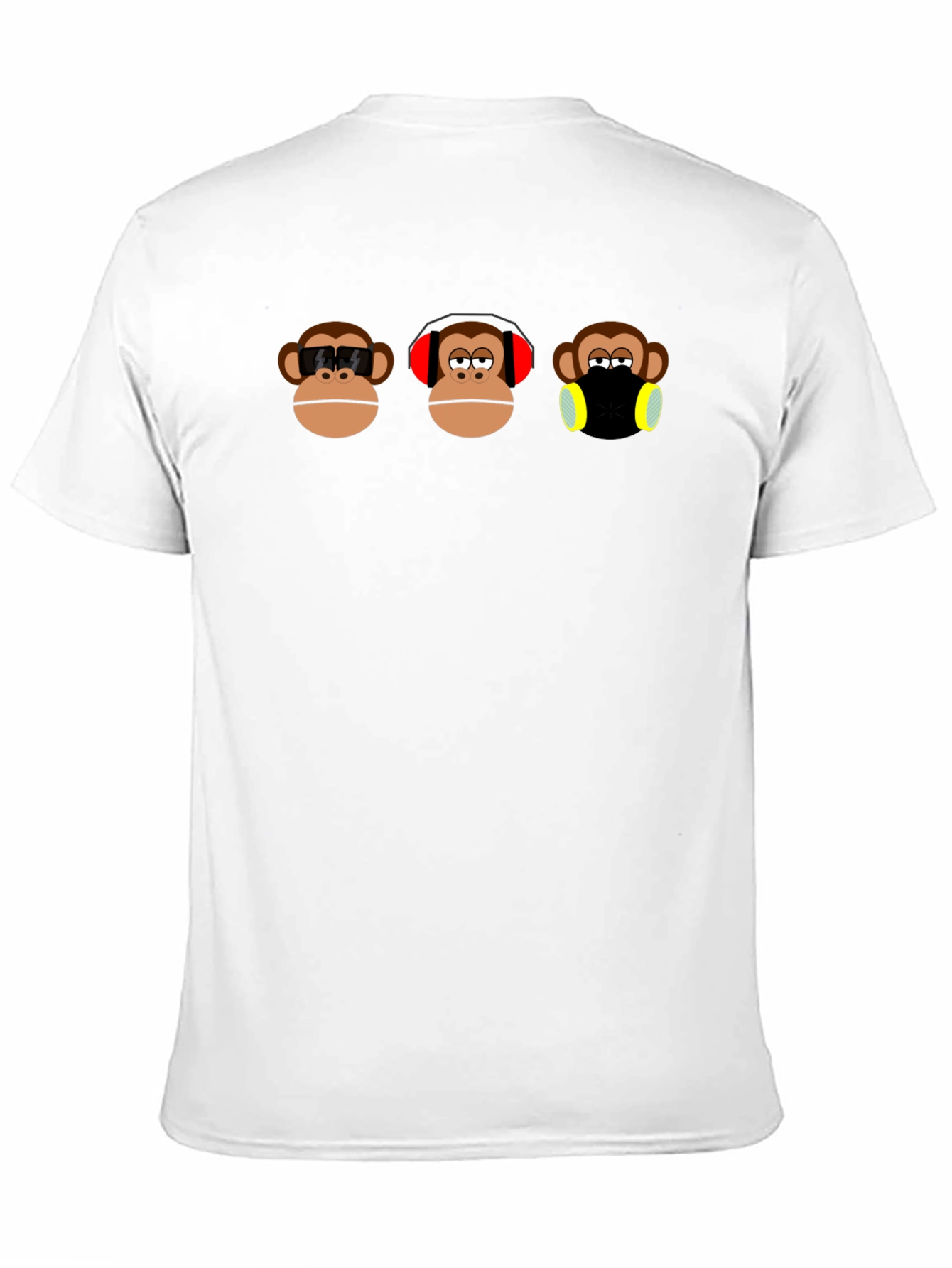 Hear See Speak No Evil Monkey Graphic Tee