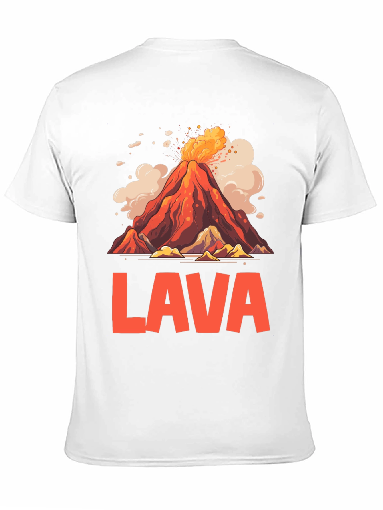 Volcano Lava Graphic T-Shirt - Unique Design