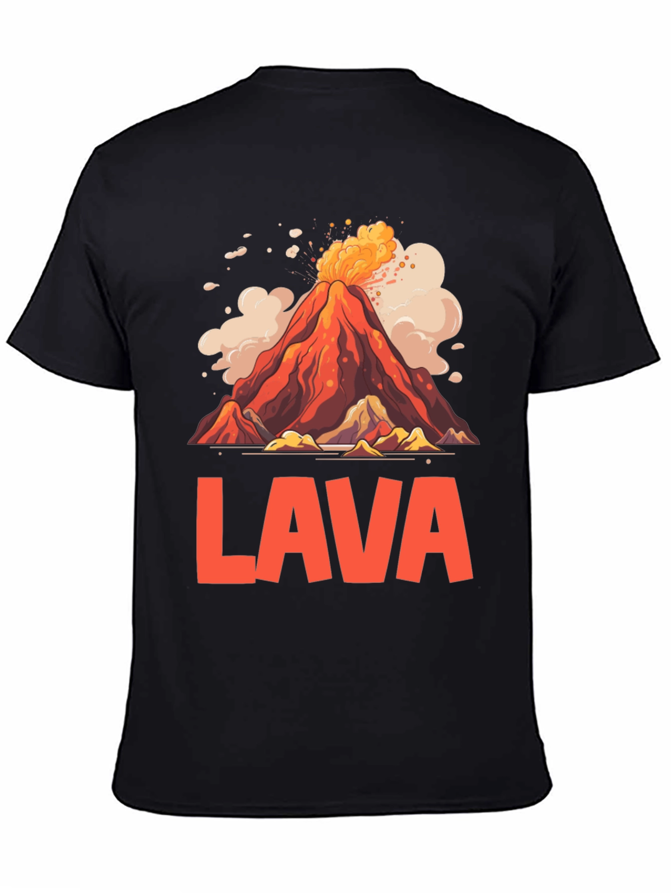 Volcano Lava Graphic T-Shirt - Unique Design