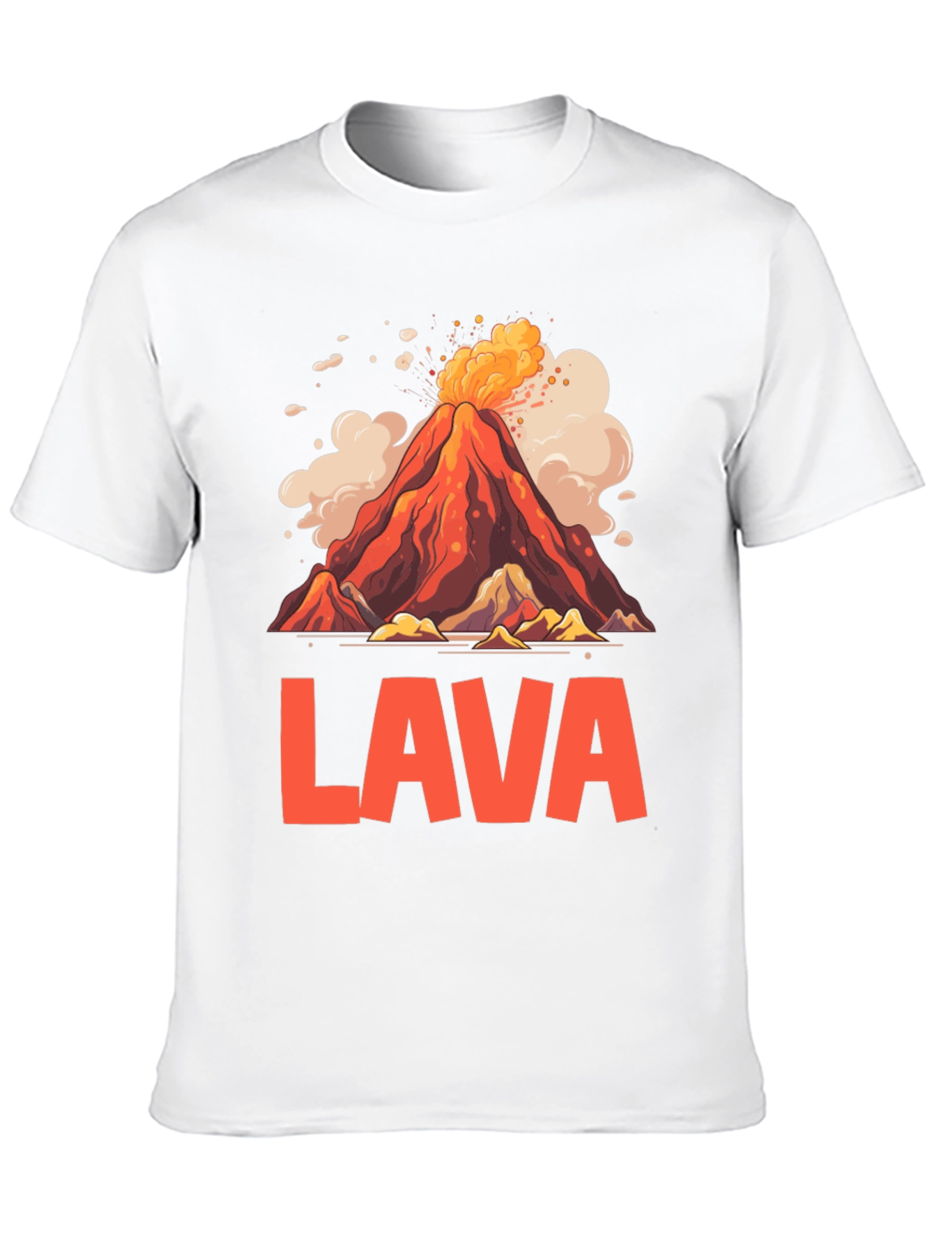Volcano Lava Graphic T-Shirt - Unique Design