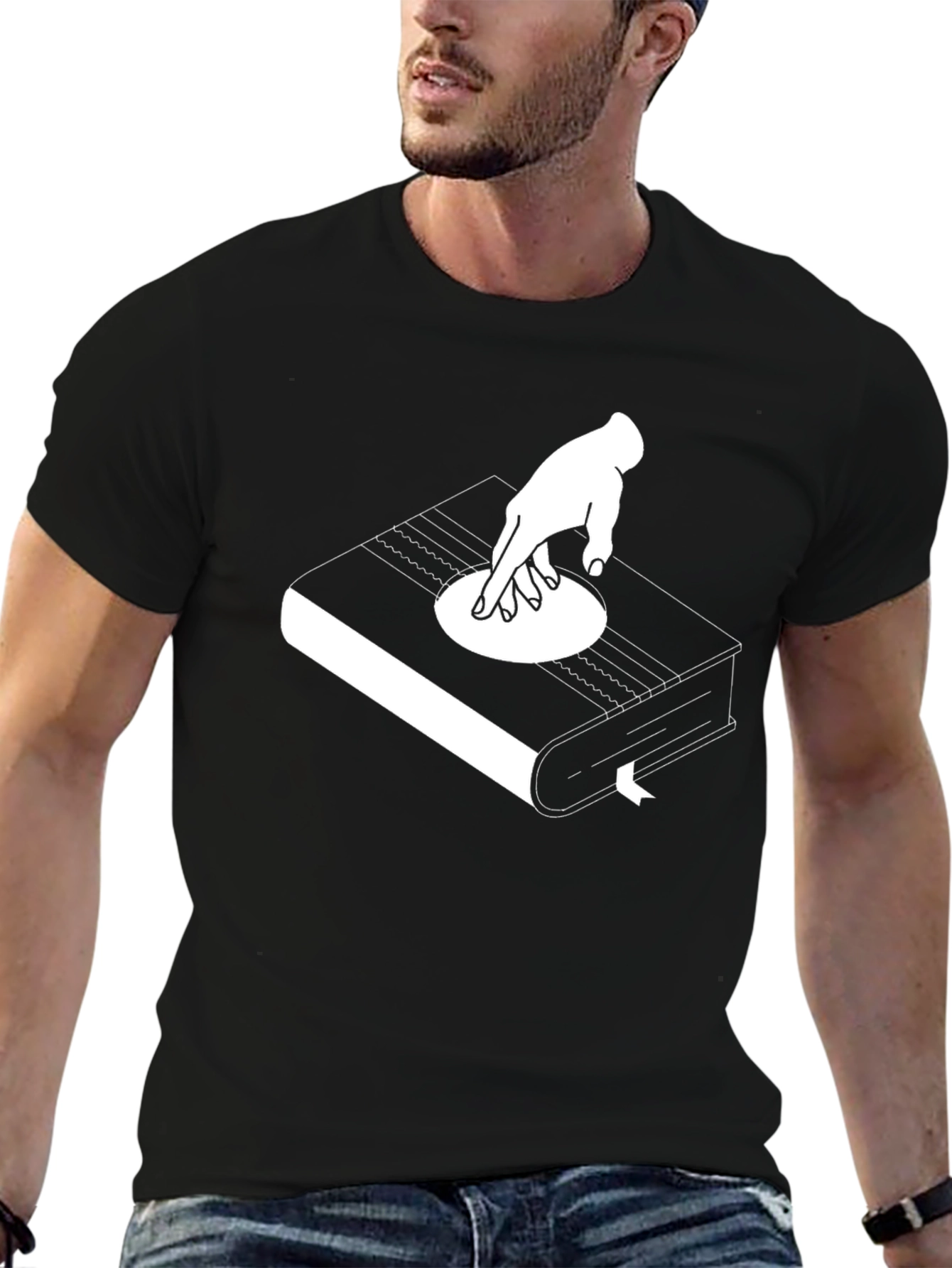 DJ Bookworm T-Shirt - Spin Your Knowledge