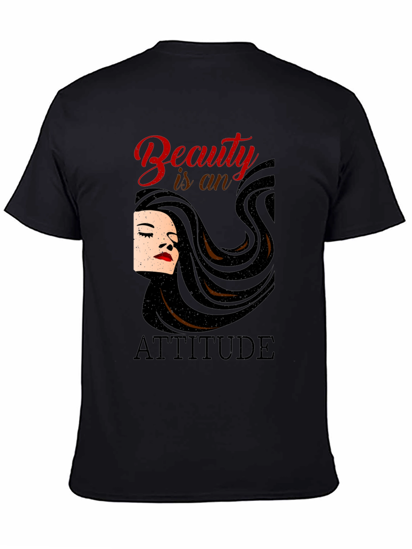 Beauty is an Attitude Black T-Shirt