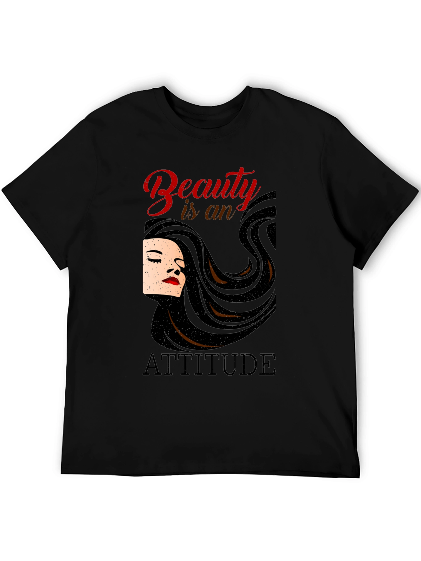 Beauty is an Attitude Black T-Shirt
