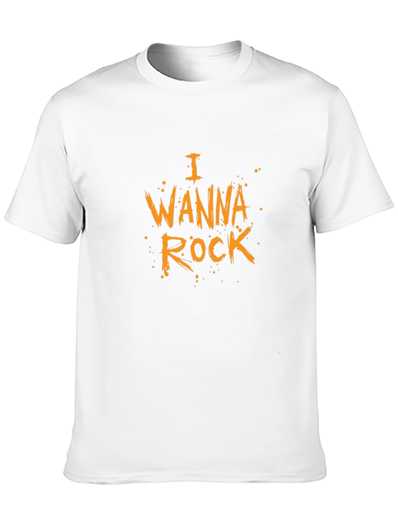 I Wanna Rock Black T-Shirt - Graphic Tee