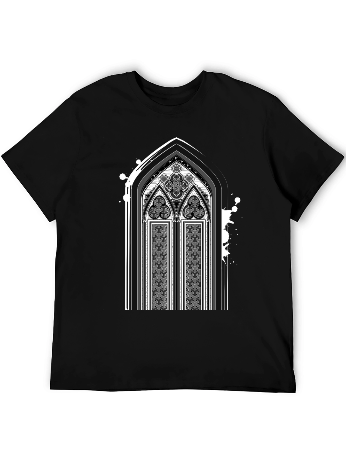 Gothic Arch Graphic Tee - Dark Style Shirt