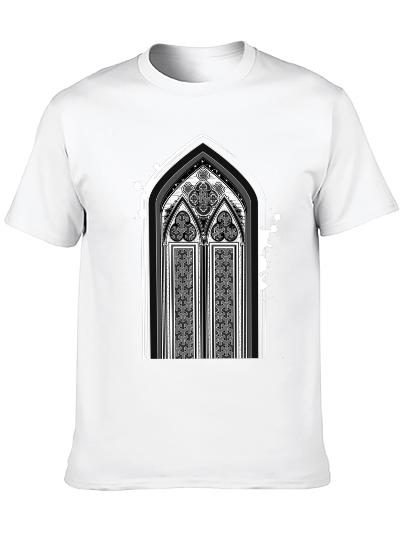 Gothic Arch Graphic Tee - Dark Style Shirt
