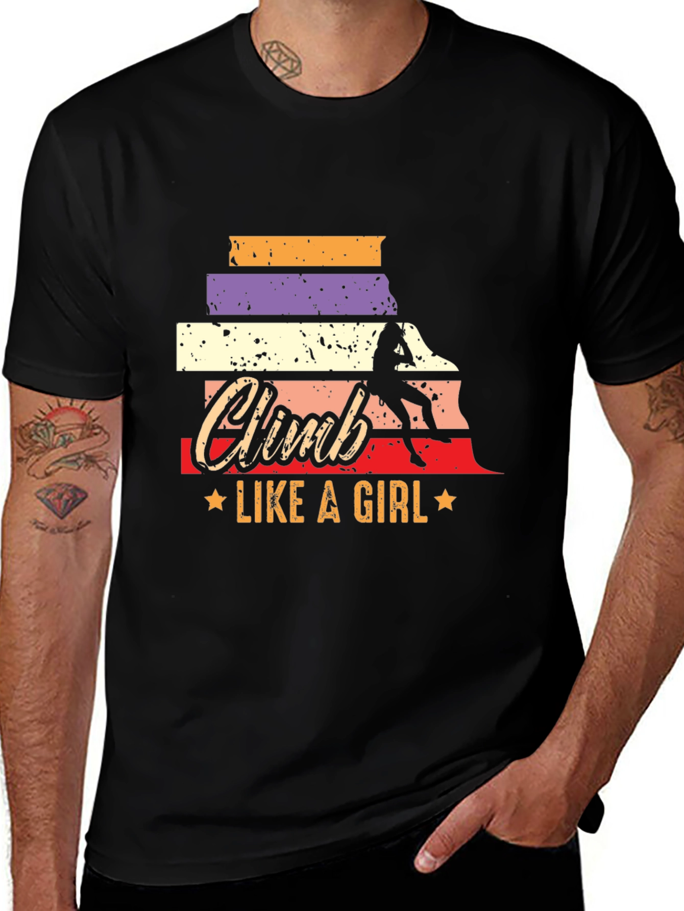 Climb Like A Girl T-Shirt - Rock Climbing Tee