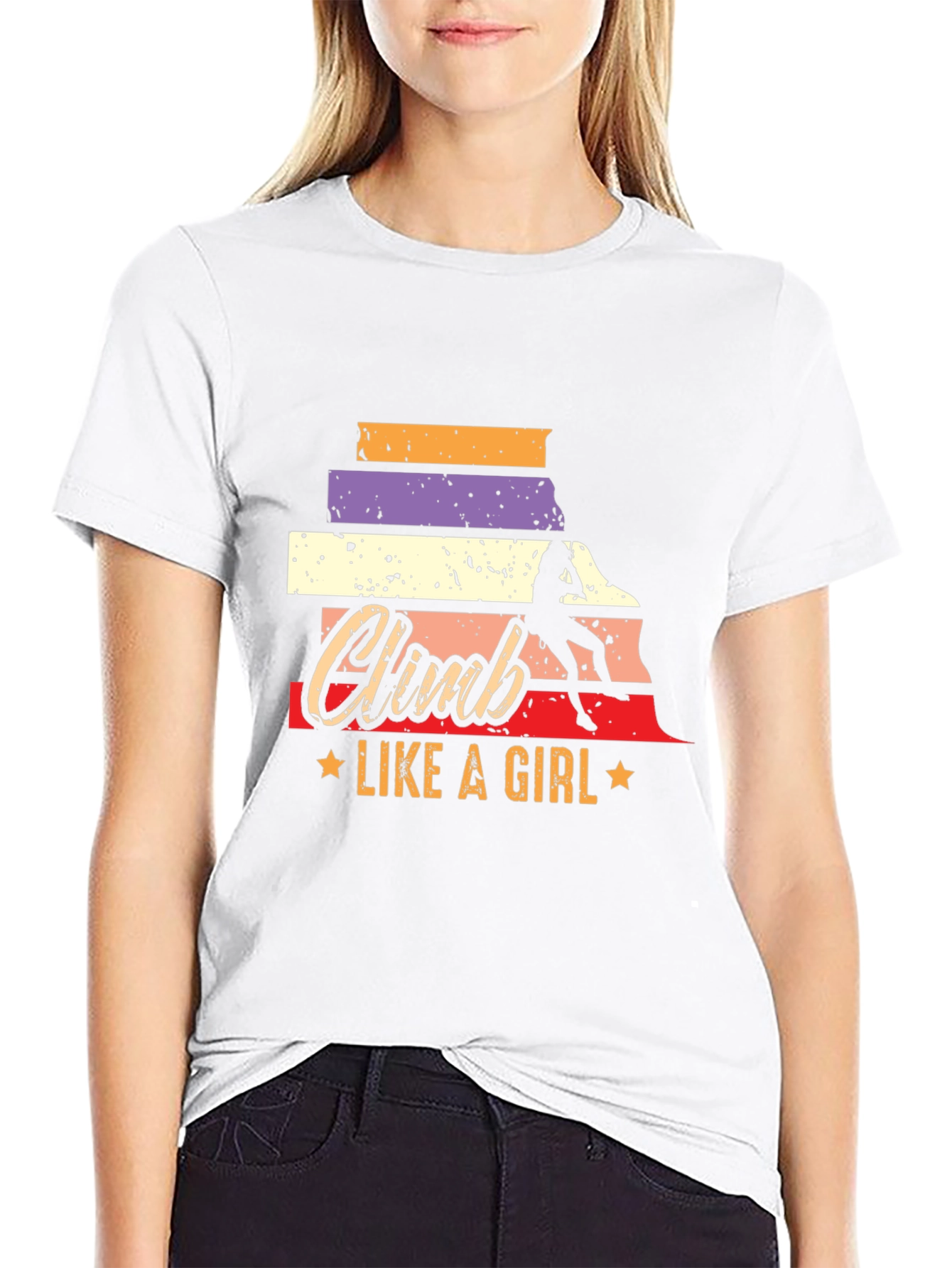 Climb Like A Girl T-Shirt - Rock Climbing Tee