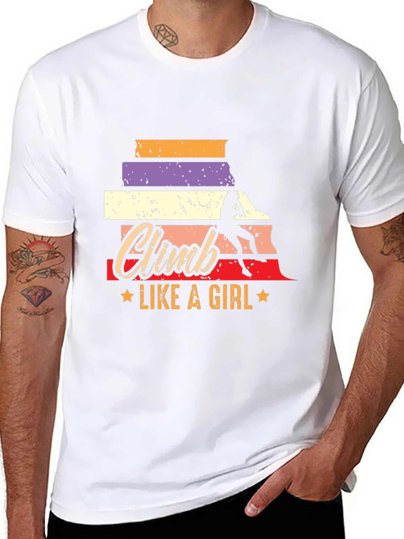 Climb Like A Girl T-Shirt - Rock Climbing Tee