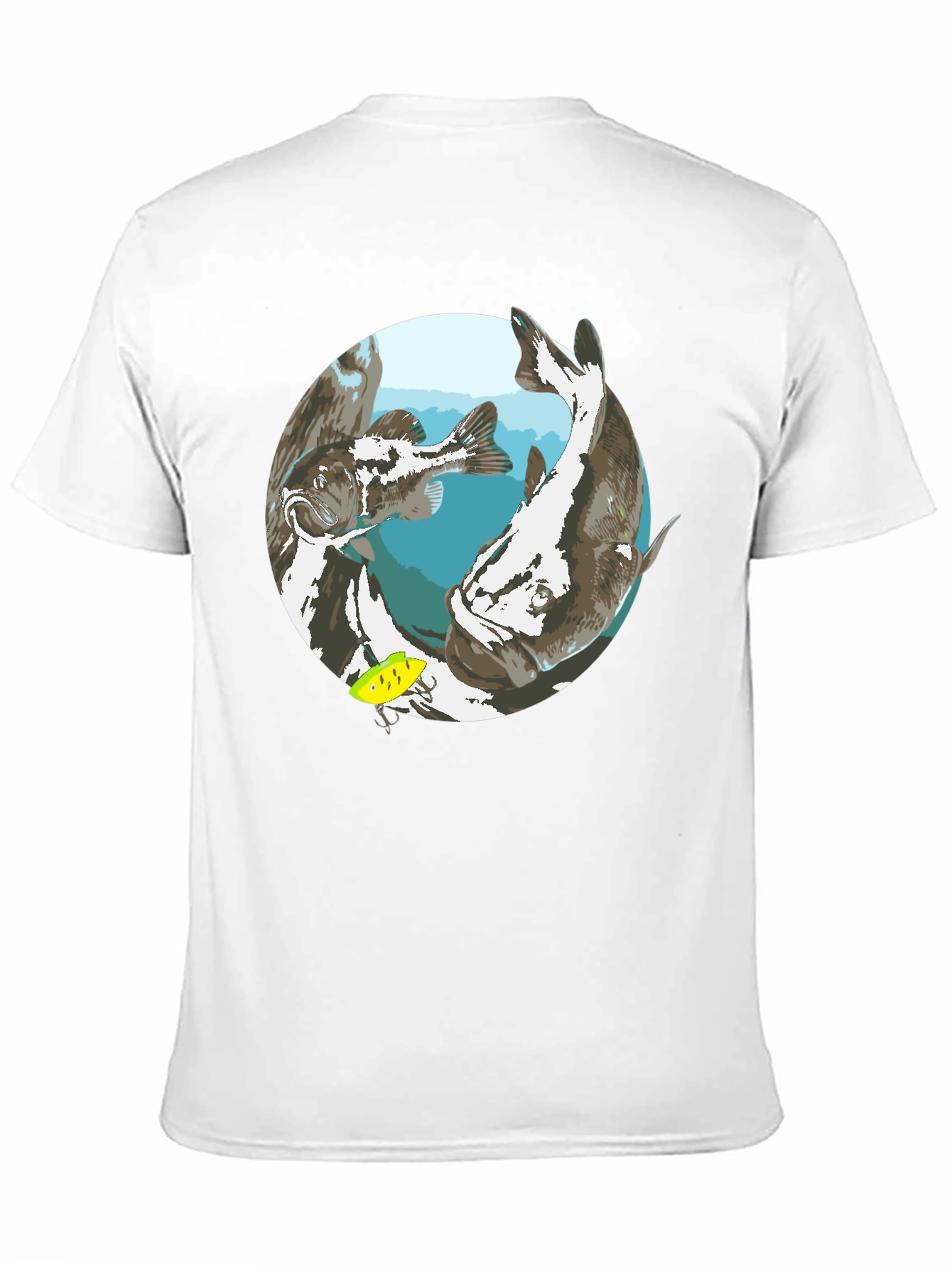 Fishing Graphic Black T-Shirt