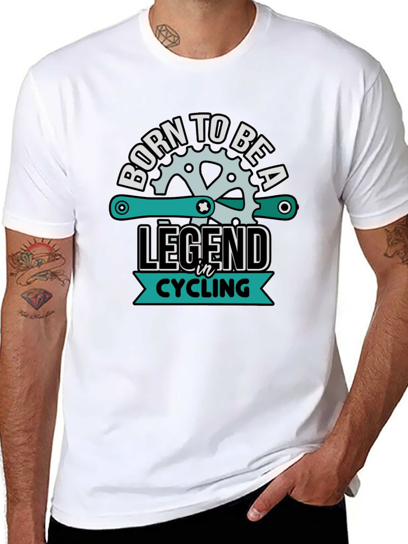 Born to be a Legend Cycling Graphic Tee