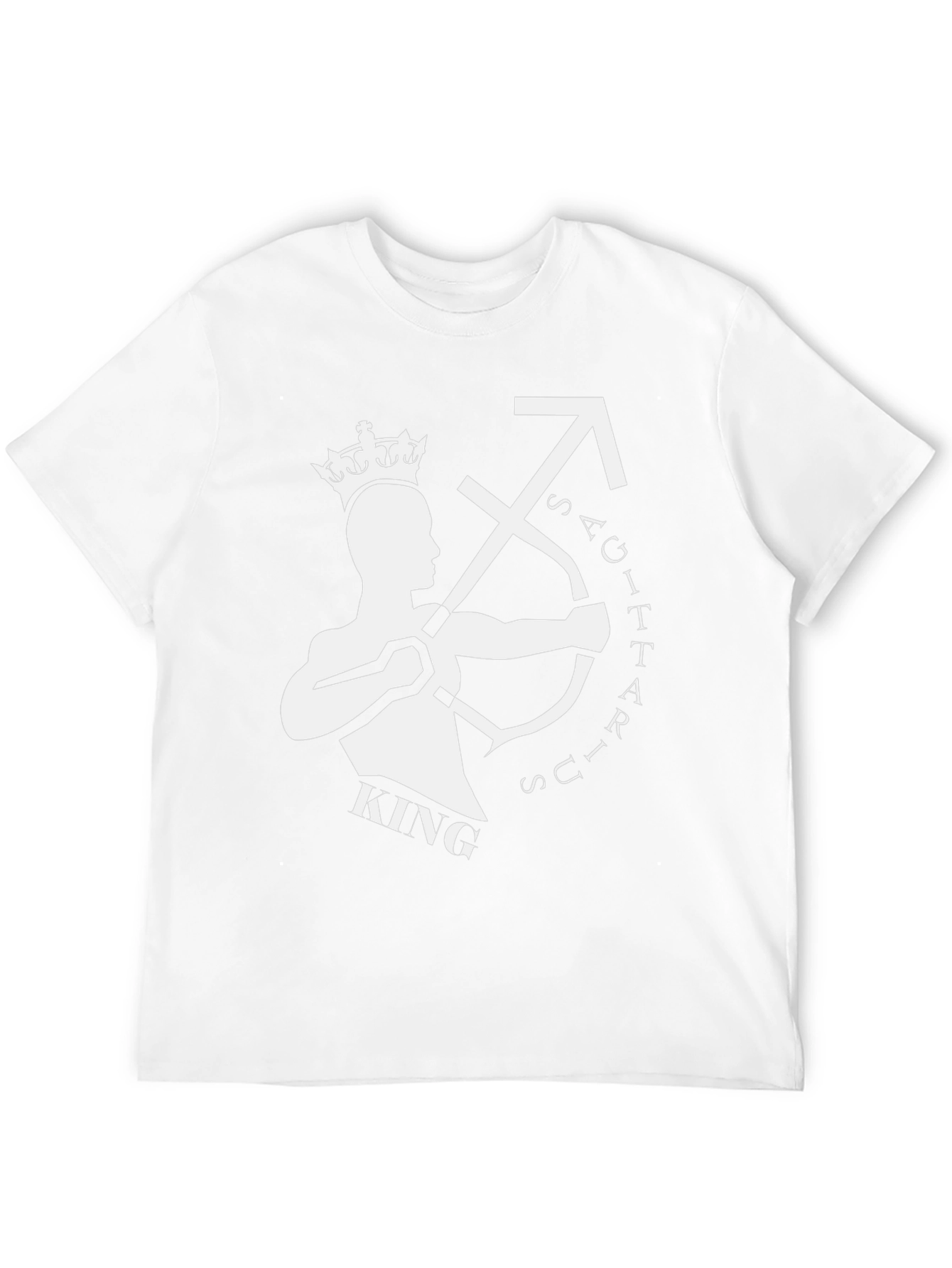 Sagittarius King Graphic Tee - Zodiac Birthday Shirt