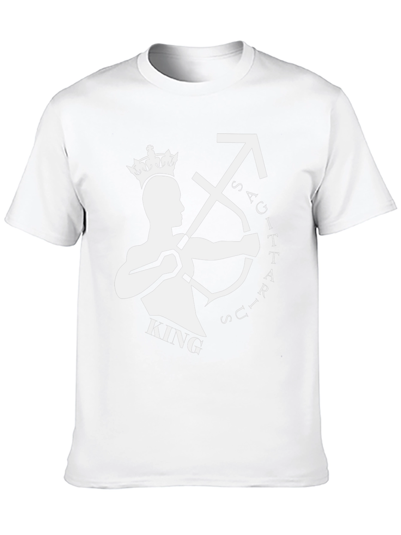 Sagittarius King Graphic Tee - Zodiac Birthday Shirt