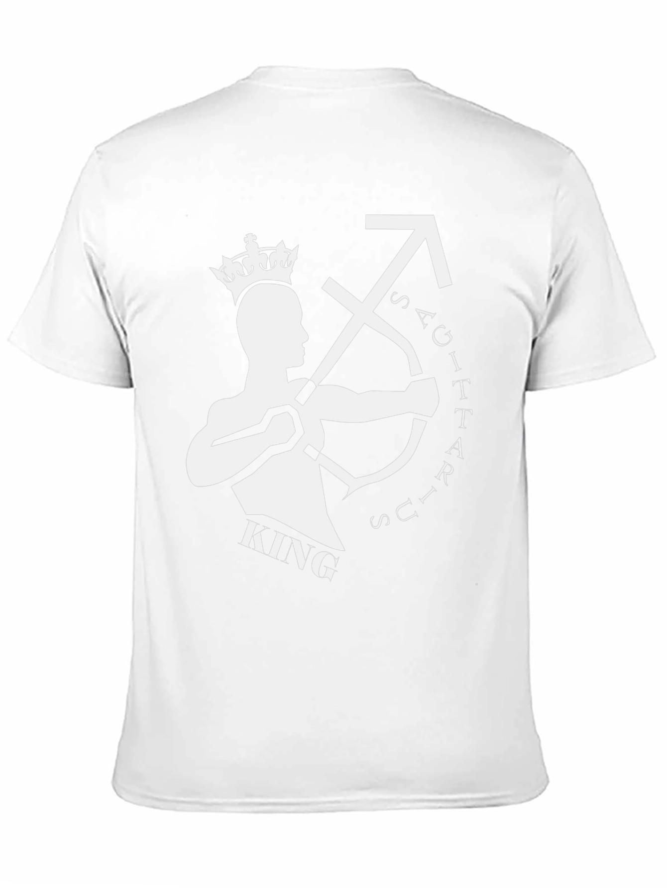 Sagittarius King Graphic Tee - Zodiac Birthday Shirt
