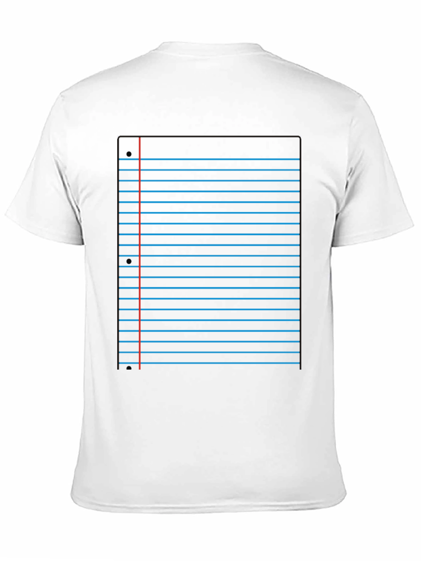 Notebook Paper Graphic Tee - Novelty Design