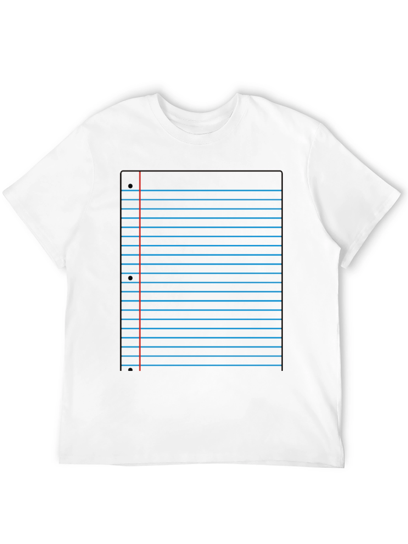 Notebook Paper Graphic Tee - Novelty Design