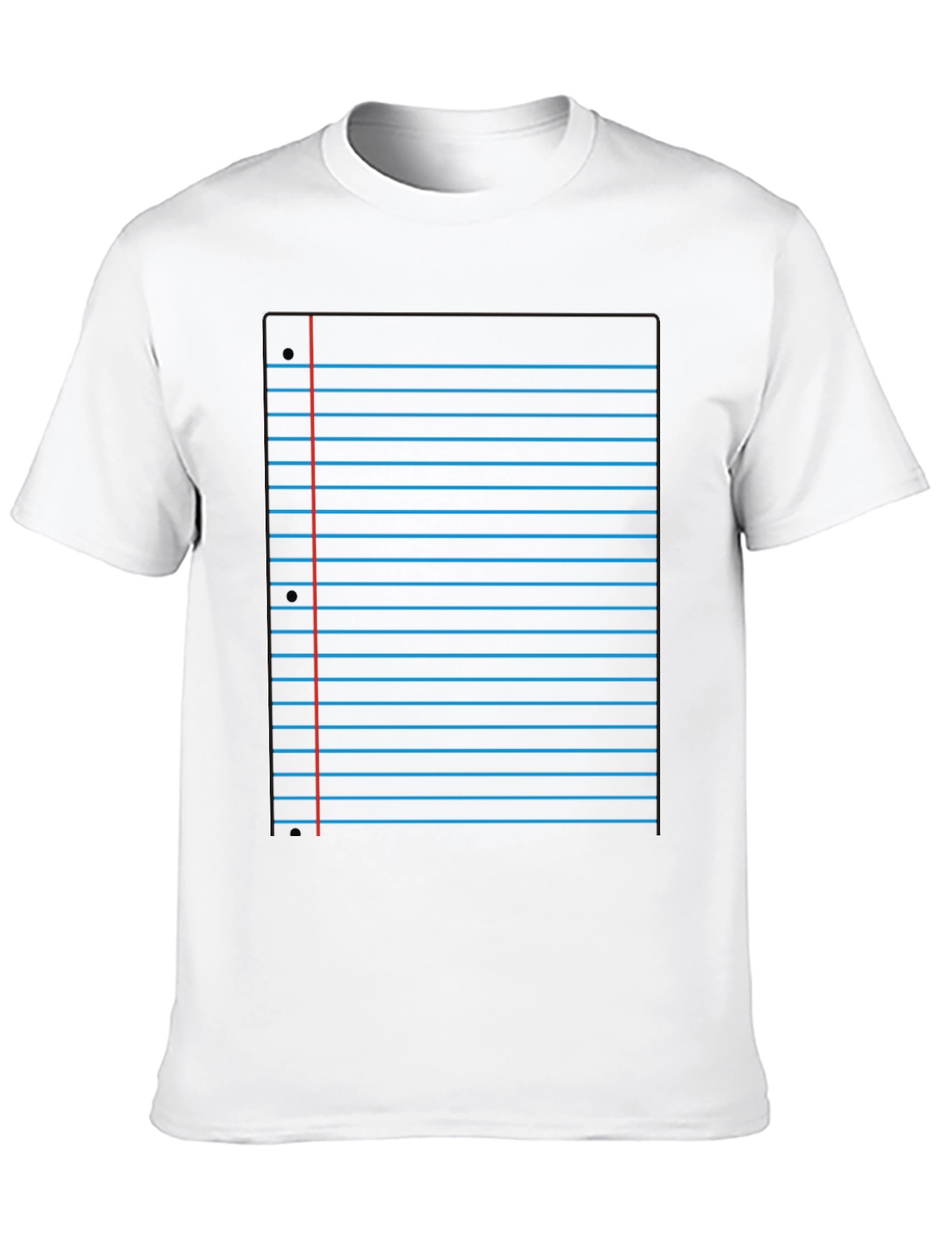 Notebook Paper Graphic Tee - Novelty Design