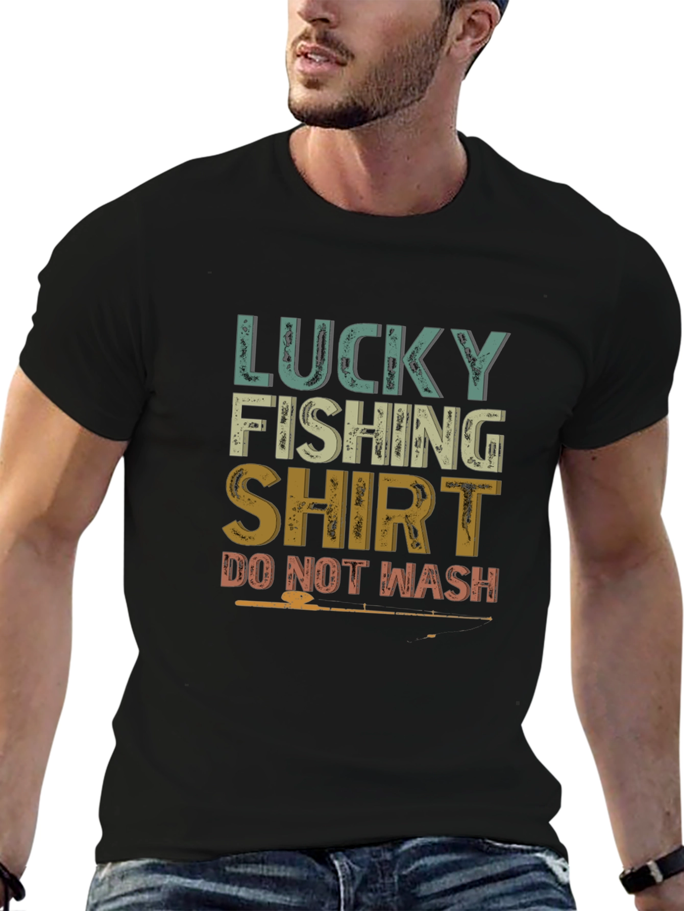 Lucky Fishing Shirt - Do Not Wash Graphic Tee