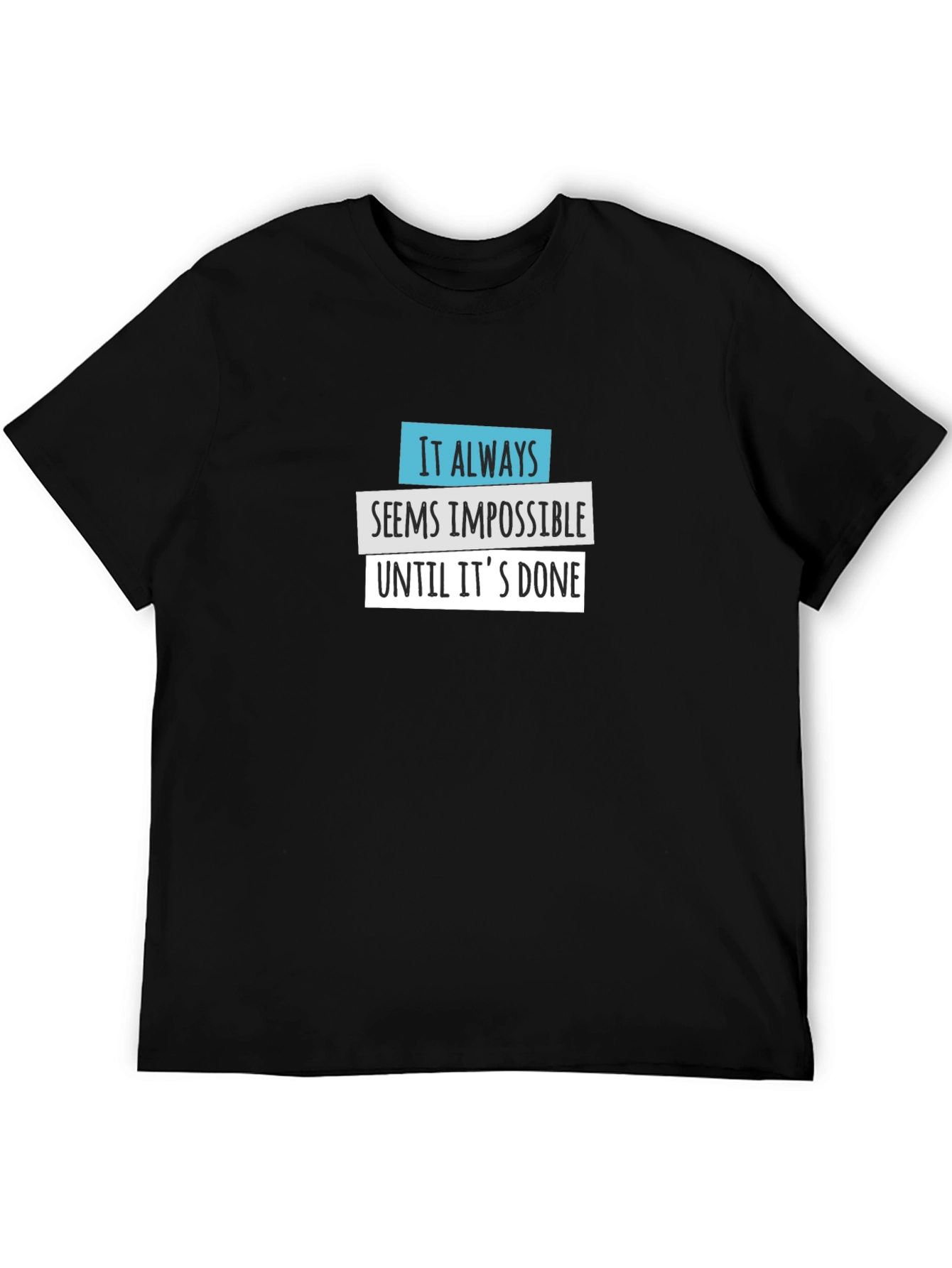 Impossible Until Done Graphic Tee - Black