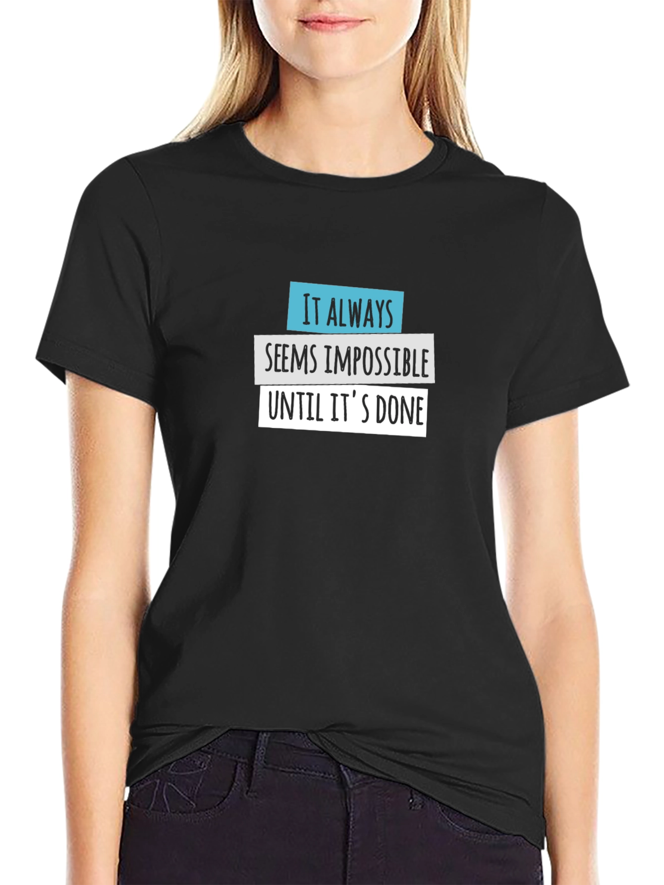 Impossible Until Done Graphic Tee - Black