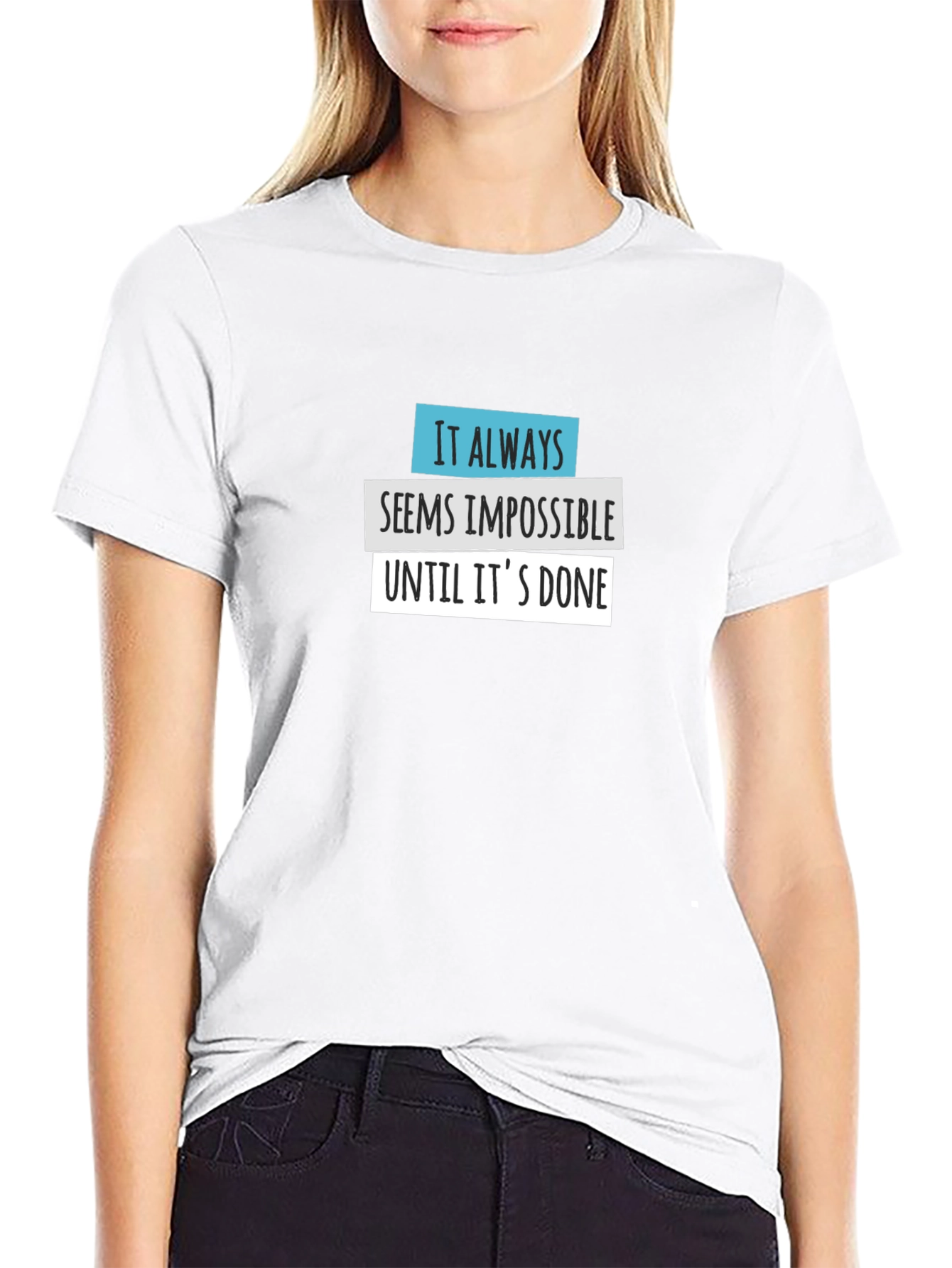 Impossible Until Done Graphic Tee - Black