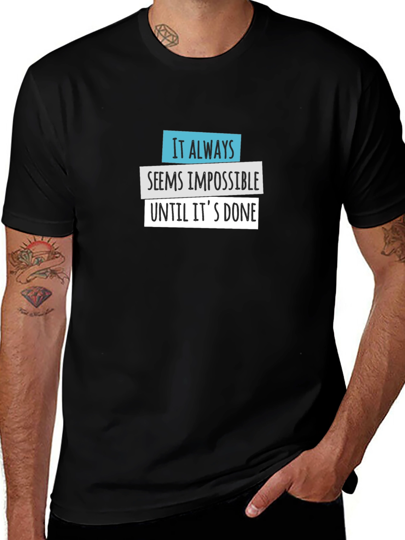 Impossible Until Done Graphic Tee - Black