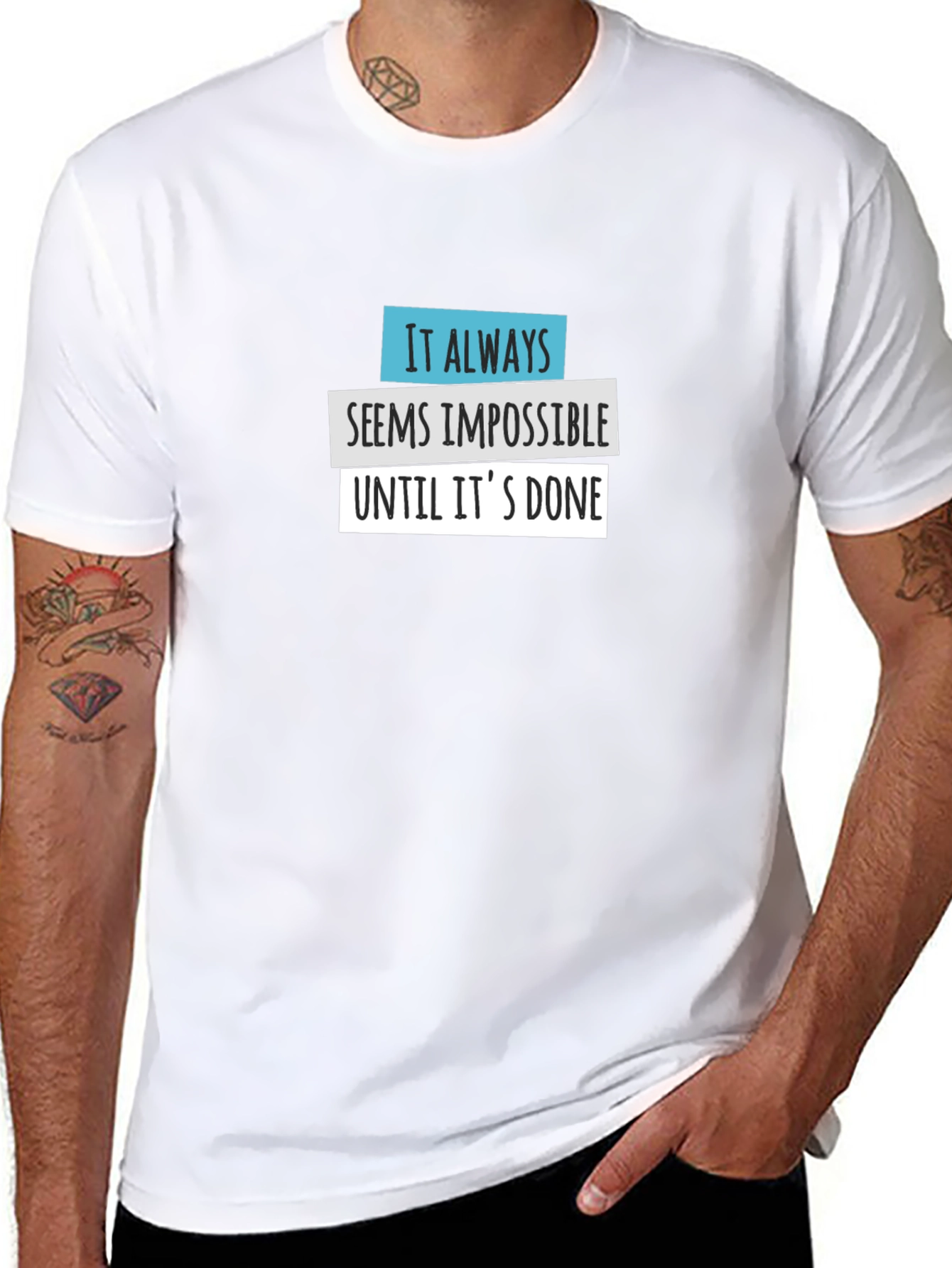 Impossible Until Done Graphic Tee - Black