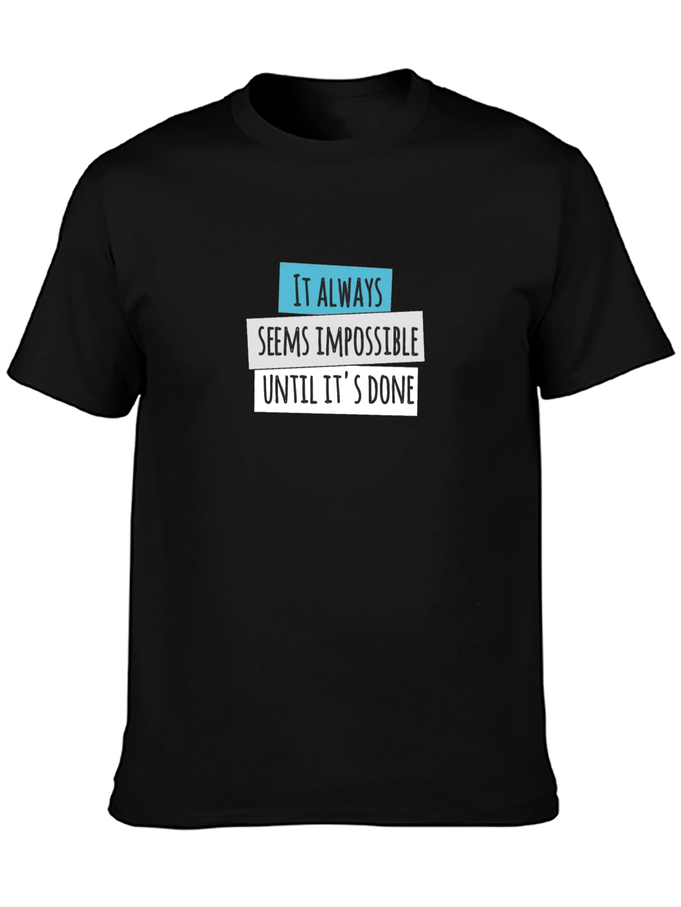 Impossible Until Done Graphic Tee - Black