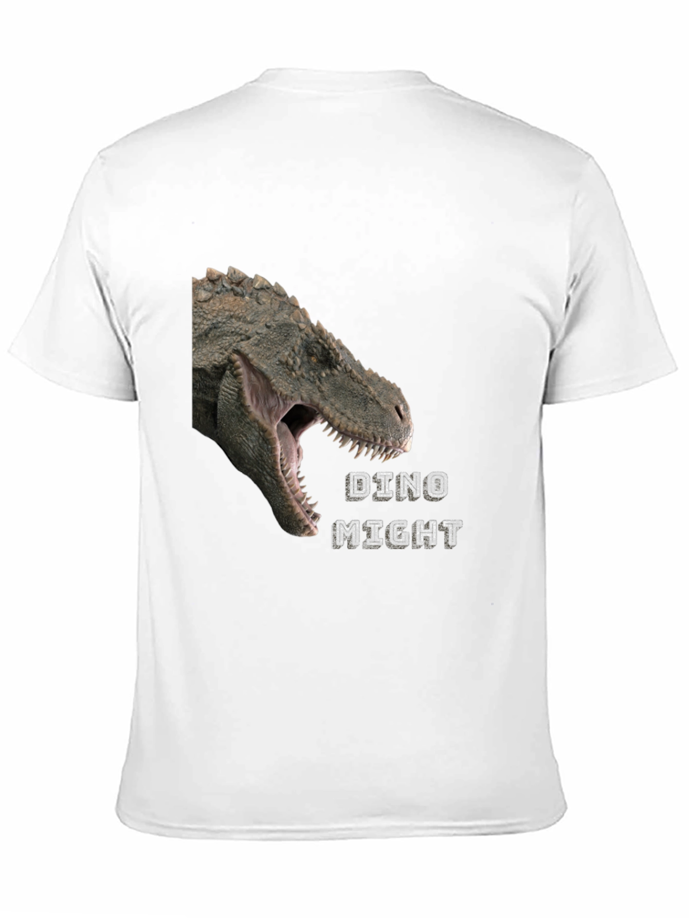 Dino Might T-Shirt - Black Dinosaur Graphic Tee