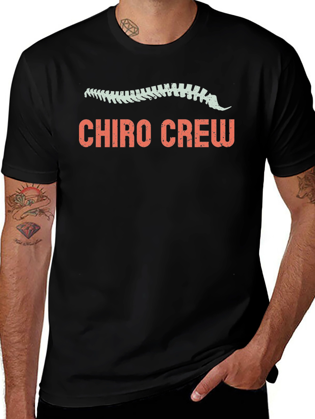 Chiro Crew T-Shirt - Chiropractic Spine Tee