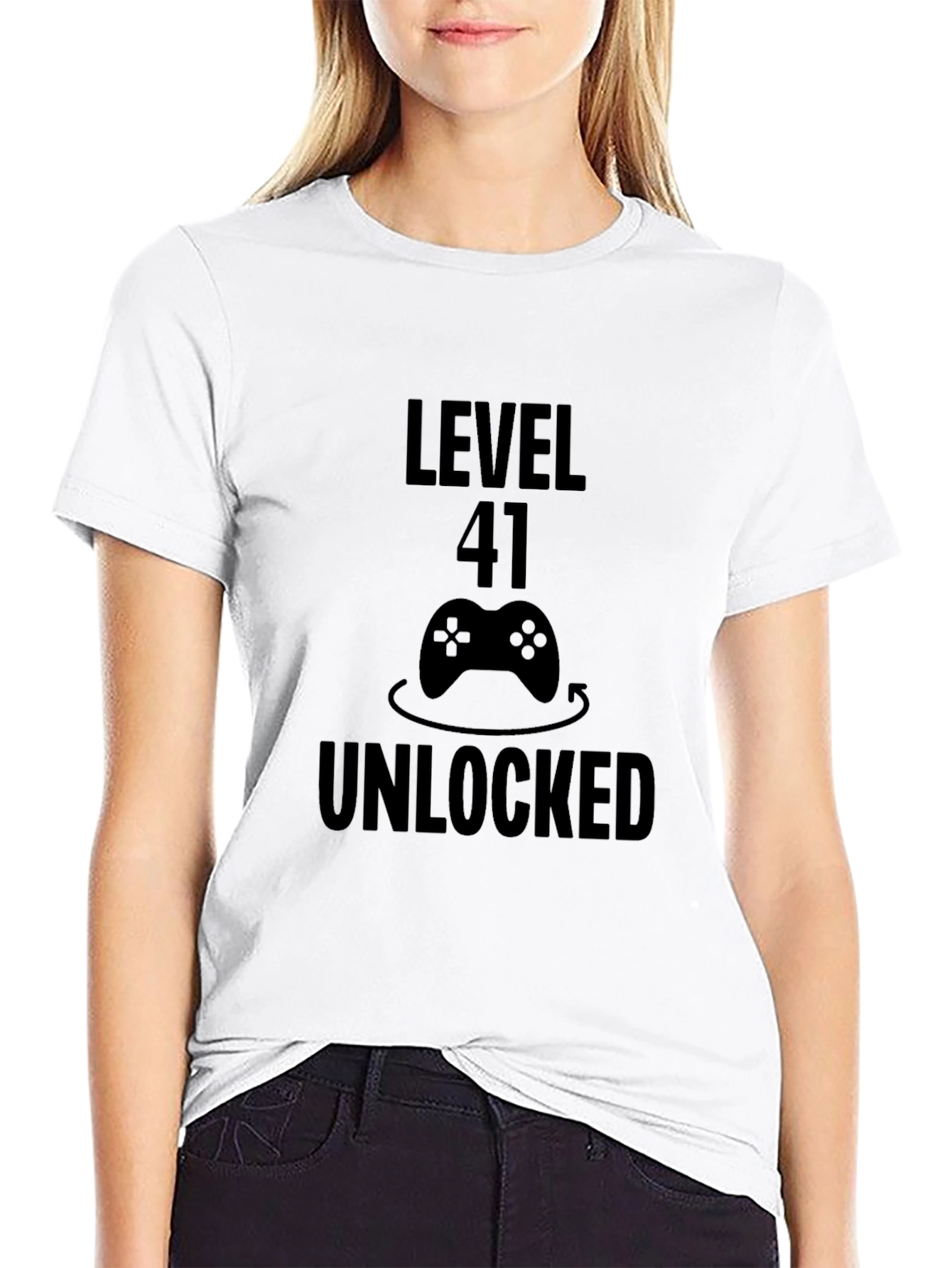 Level 41 Unlocked T-Shirt Gamer Birthday Tee