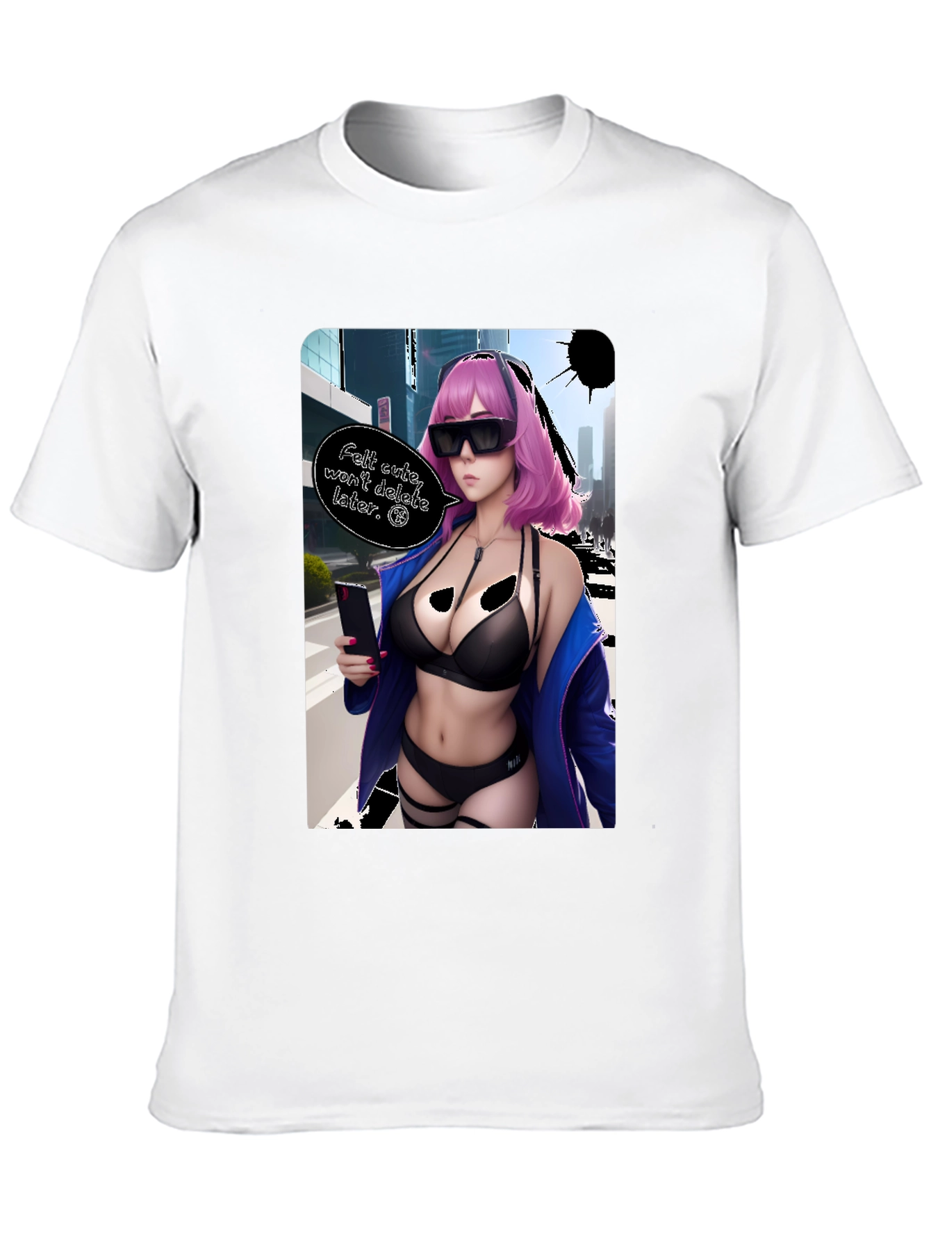 Anime Girl Graphic T-Shirt - Edgy Aesthetic Tee