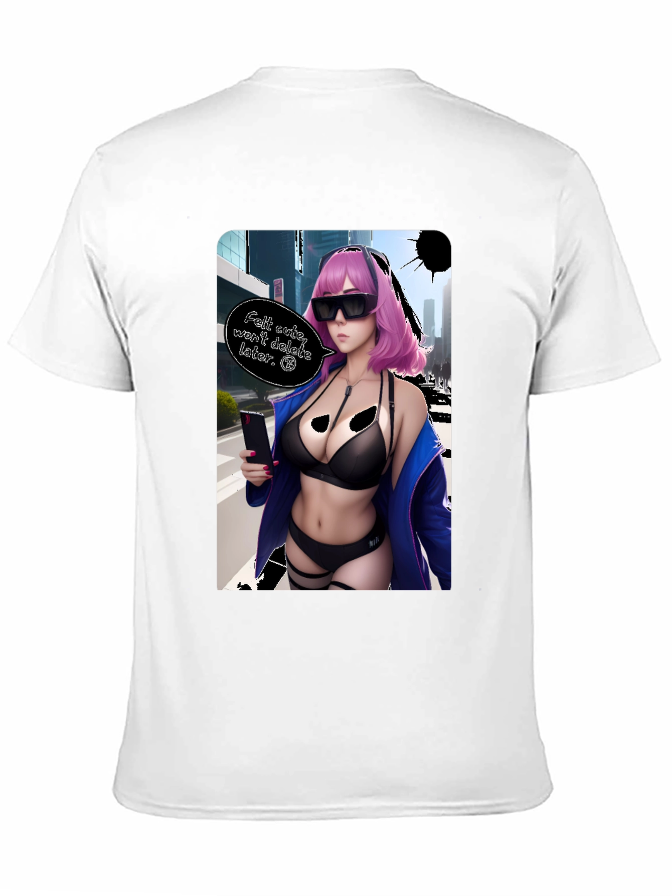 Anime Girl Graphic T-Shirt - Edgy Aesthetic Tee