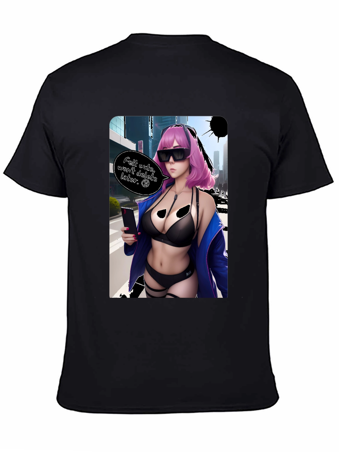 Anime Girl Graphic T-Shirt - Edgy Aesthetic Tee