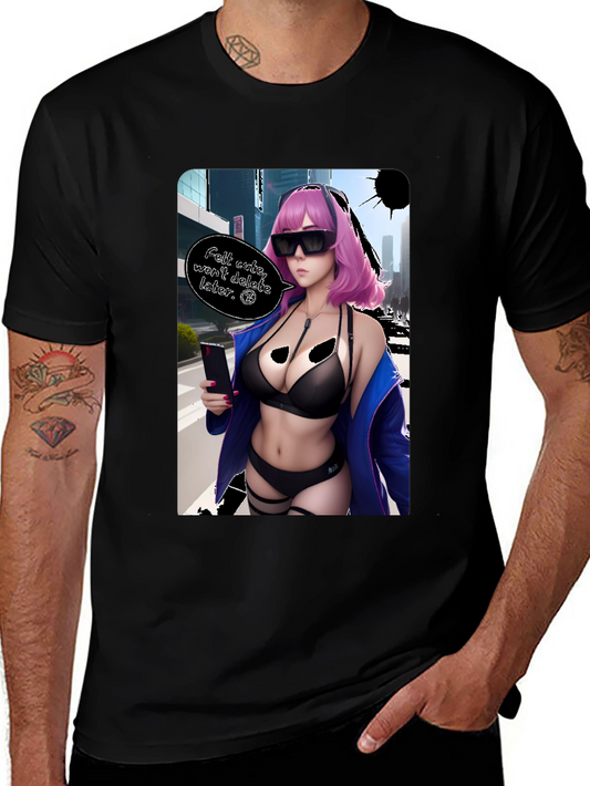Anime Girl Graphic T-Shirt - Edgy Aesthetic Tee