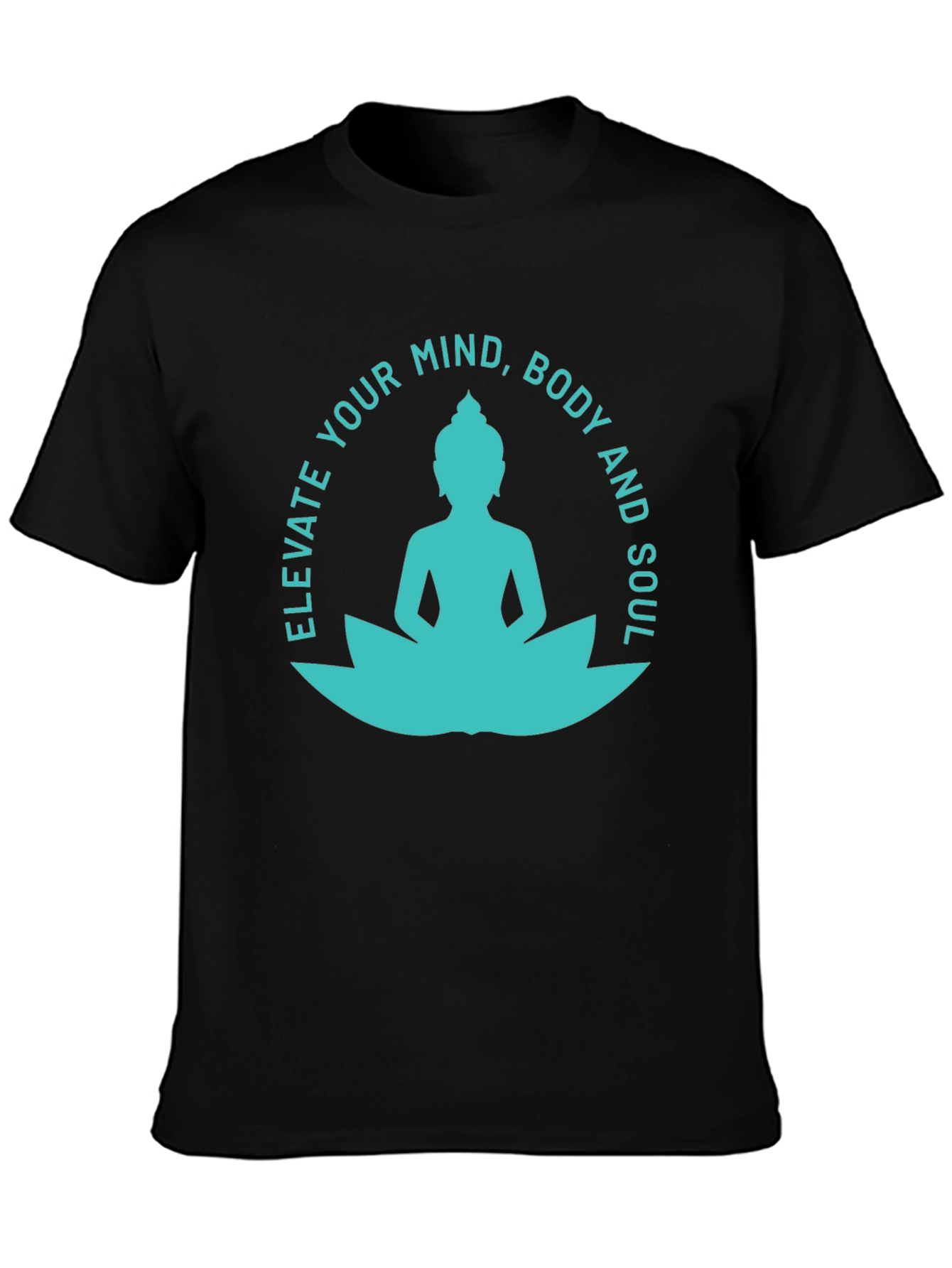 Elevate Mind Body Soul Tee - Buddha Lotus T-Shirt