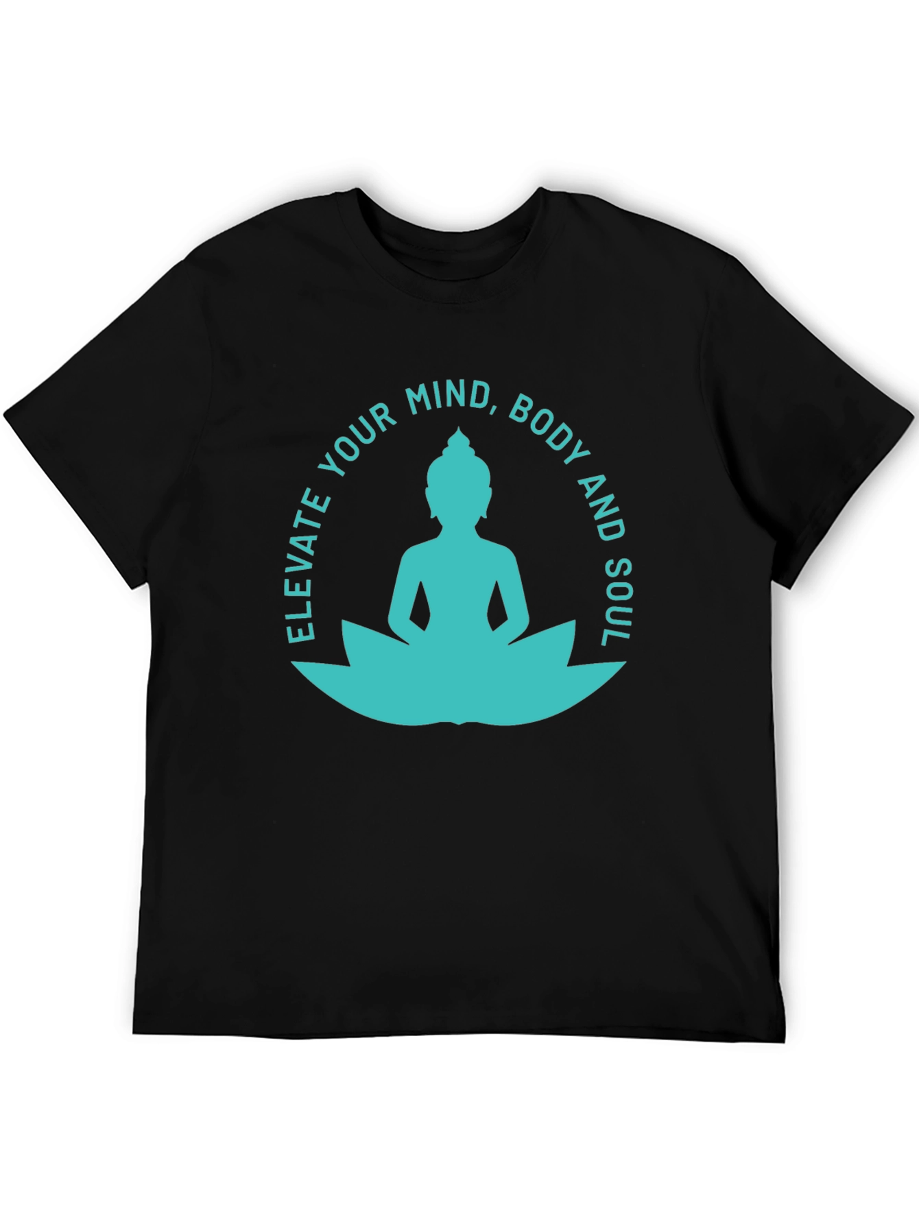 Elevate Mind Body Soul Tee - Buddha Lotus T-Shirt