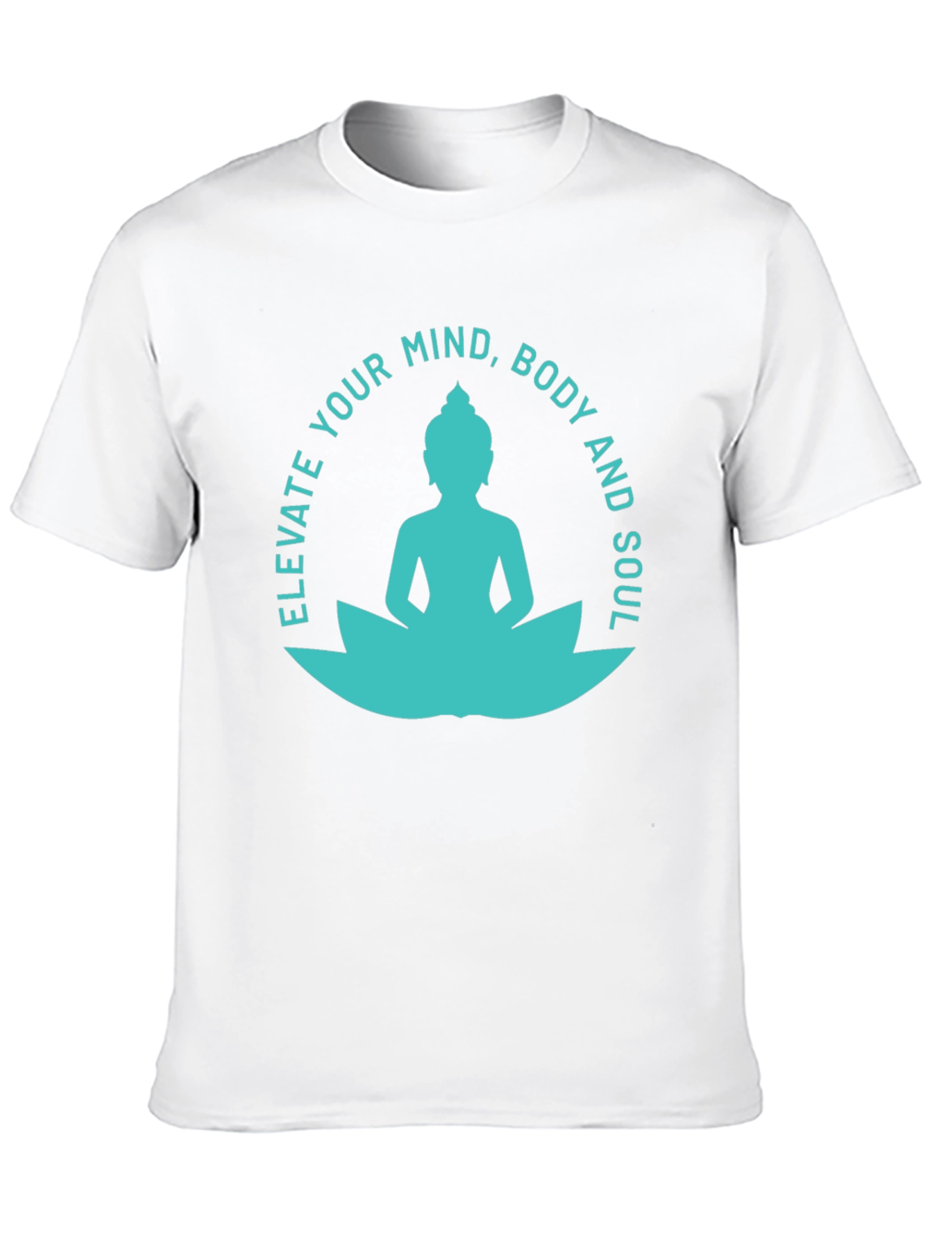 Elevate Mind Body Soul Tee - Buddha Lotus T-Shirt