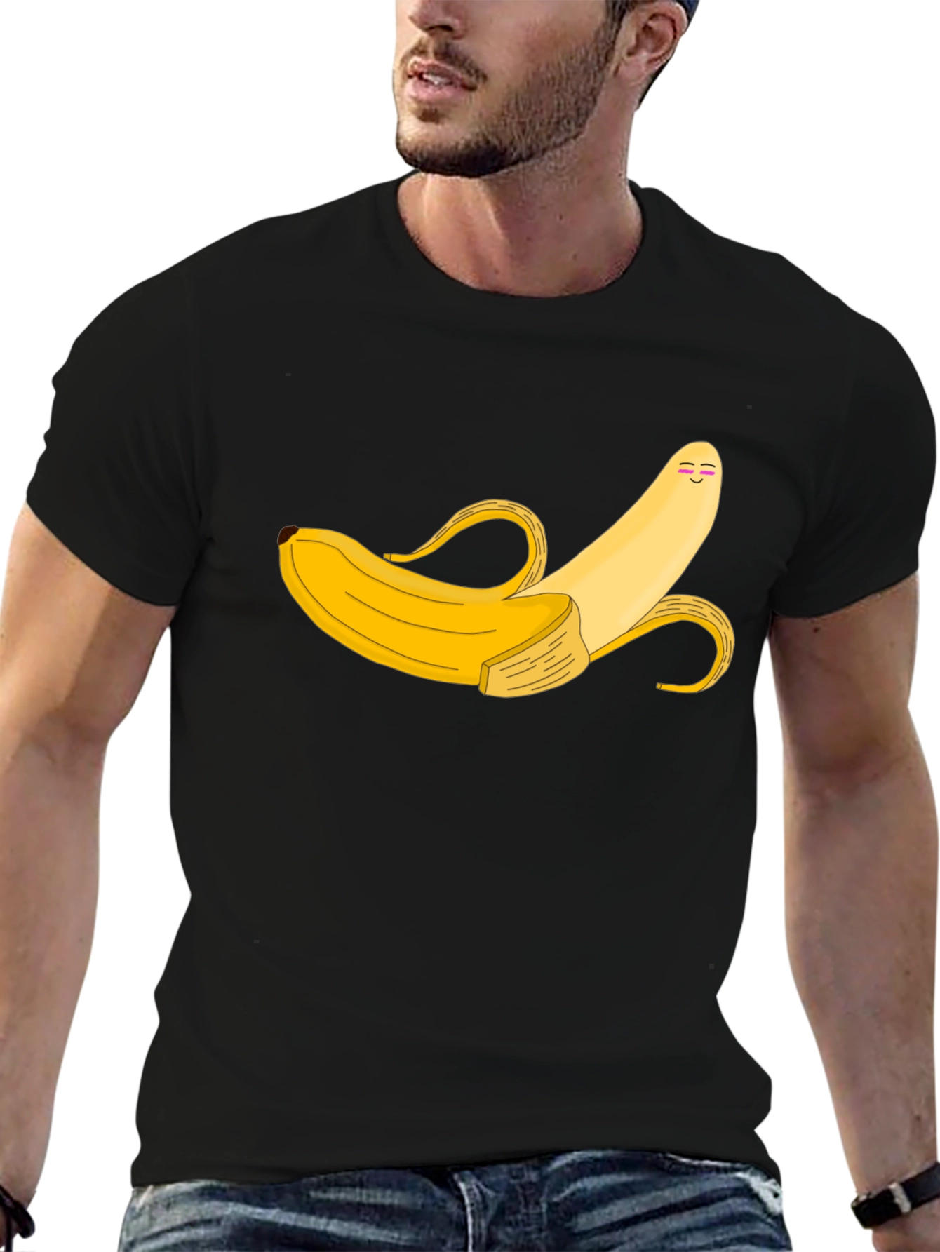 Banana Graphic Tee - Unique Cartoon Style